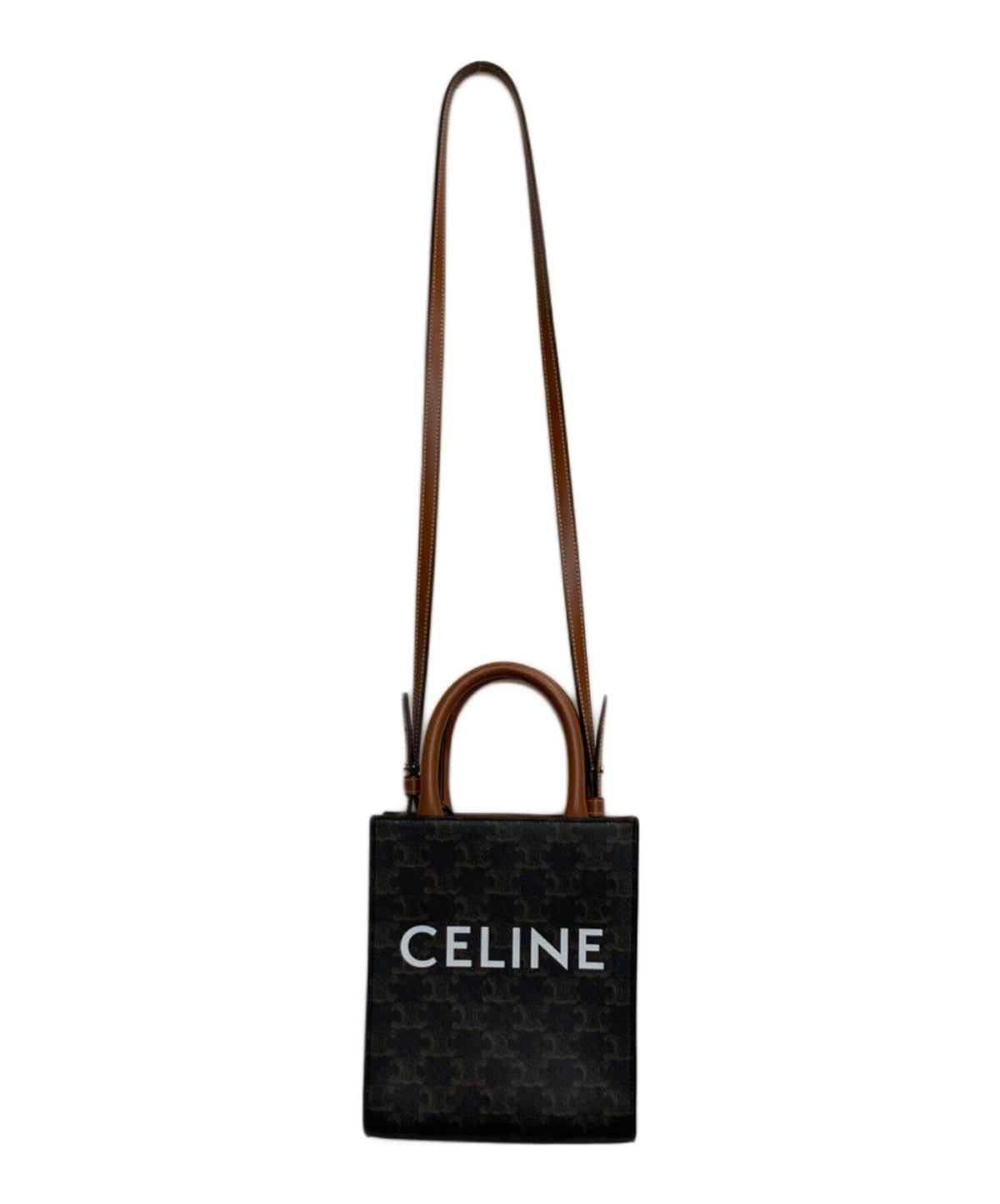 [Pre-owned] CELINE Mini Vertical Trionf Canvas