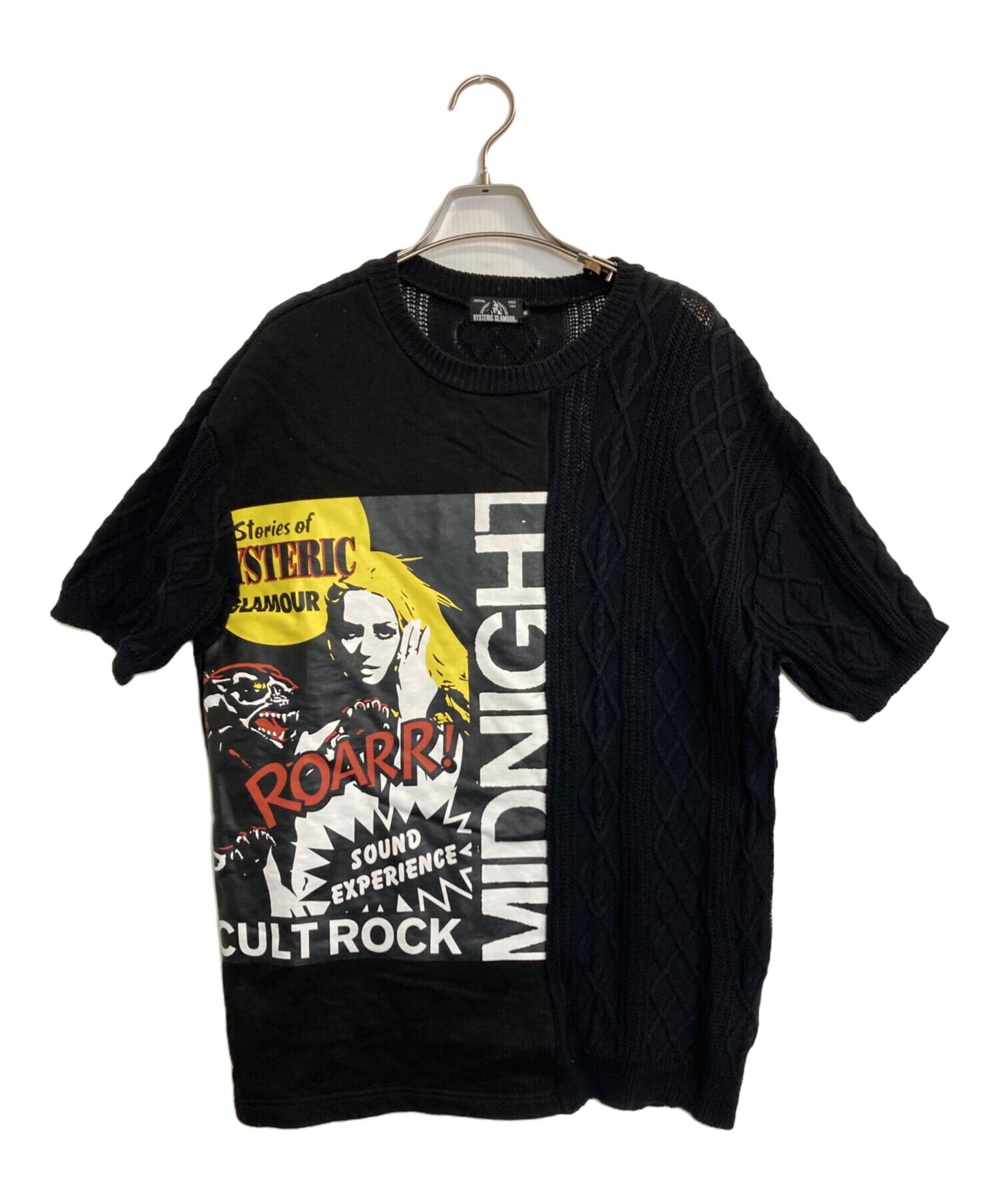 [Pre-owned] Hysteric Glamour CULT ROCK Switched S/S Cable Knit