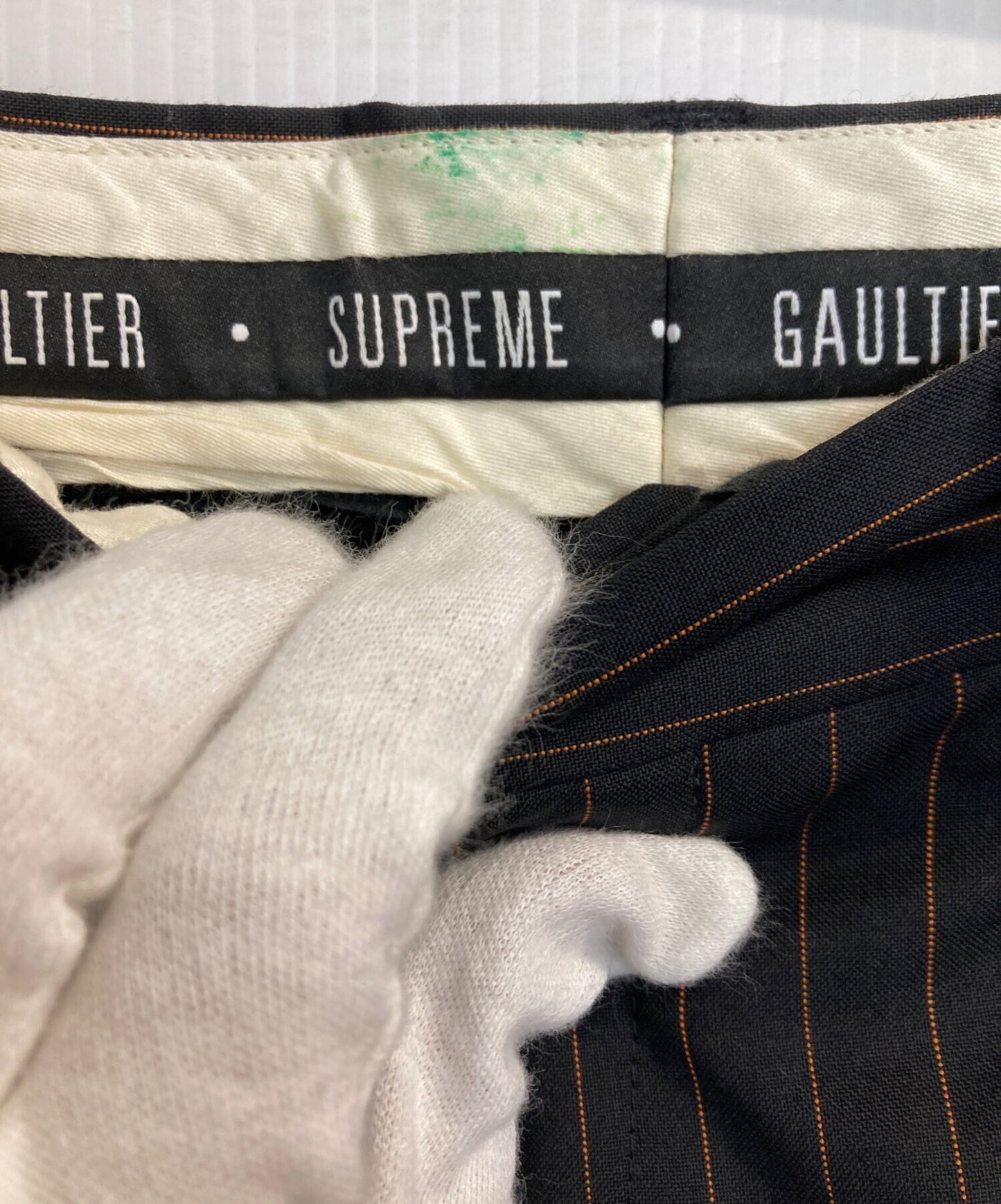 [Pre-owned] SUPREME 19SS Pinstripe Cargo Suit Pants