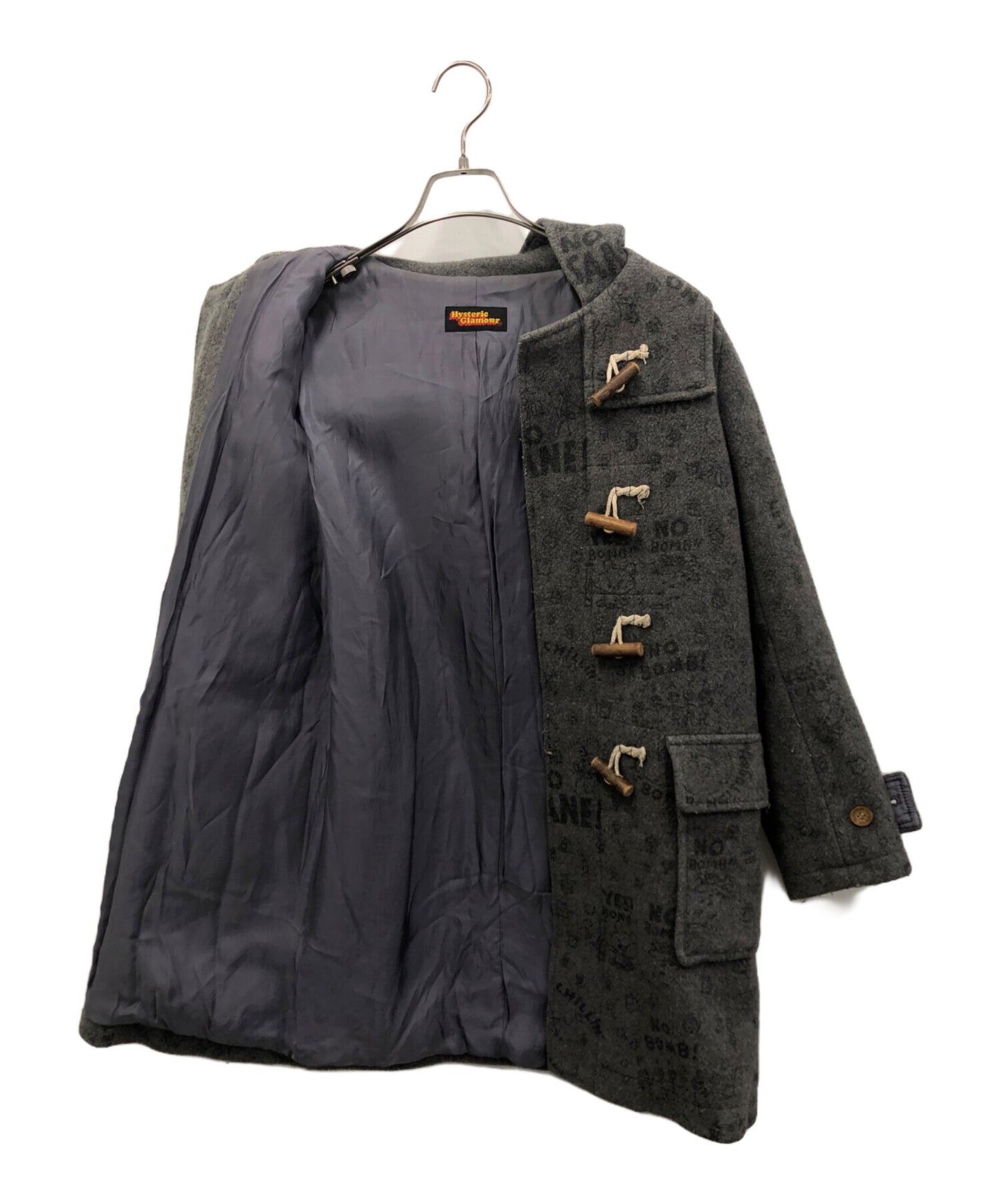 [Pre-owned] Hysteric Glamour Full Logo Duffle Coat 2AC-8230