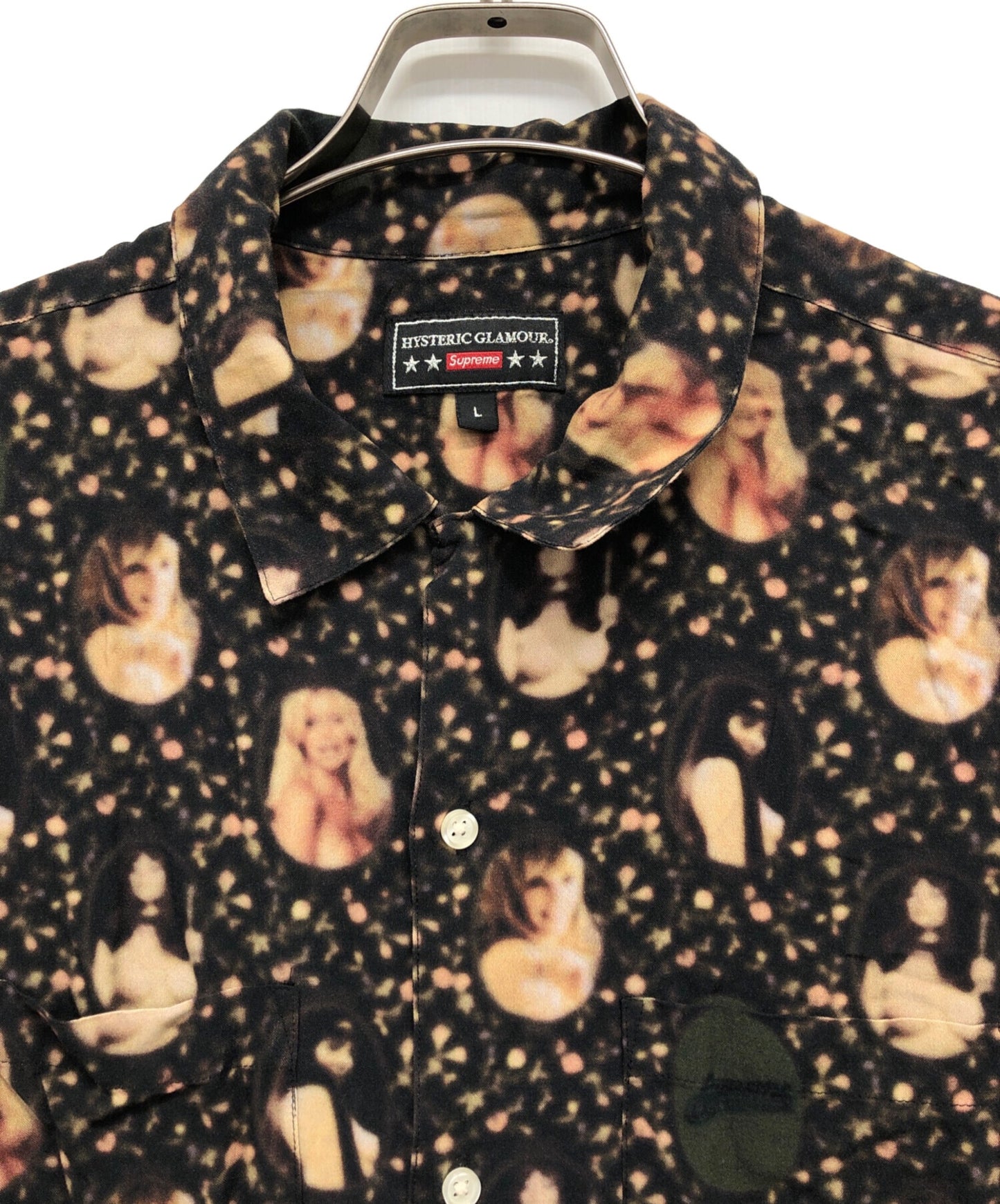 [Pre-owned] SUPREME Blurred Girls Rayon S/S Shirt