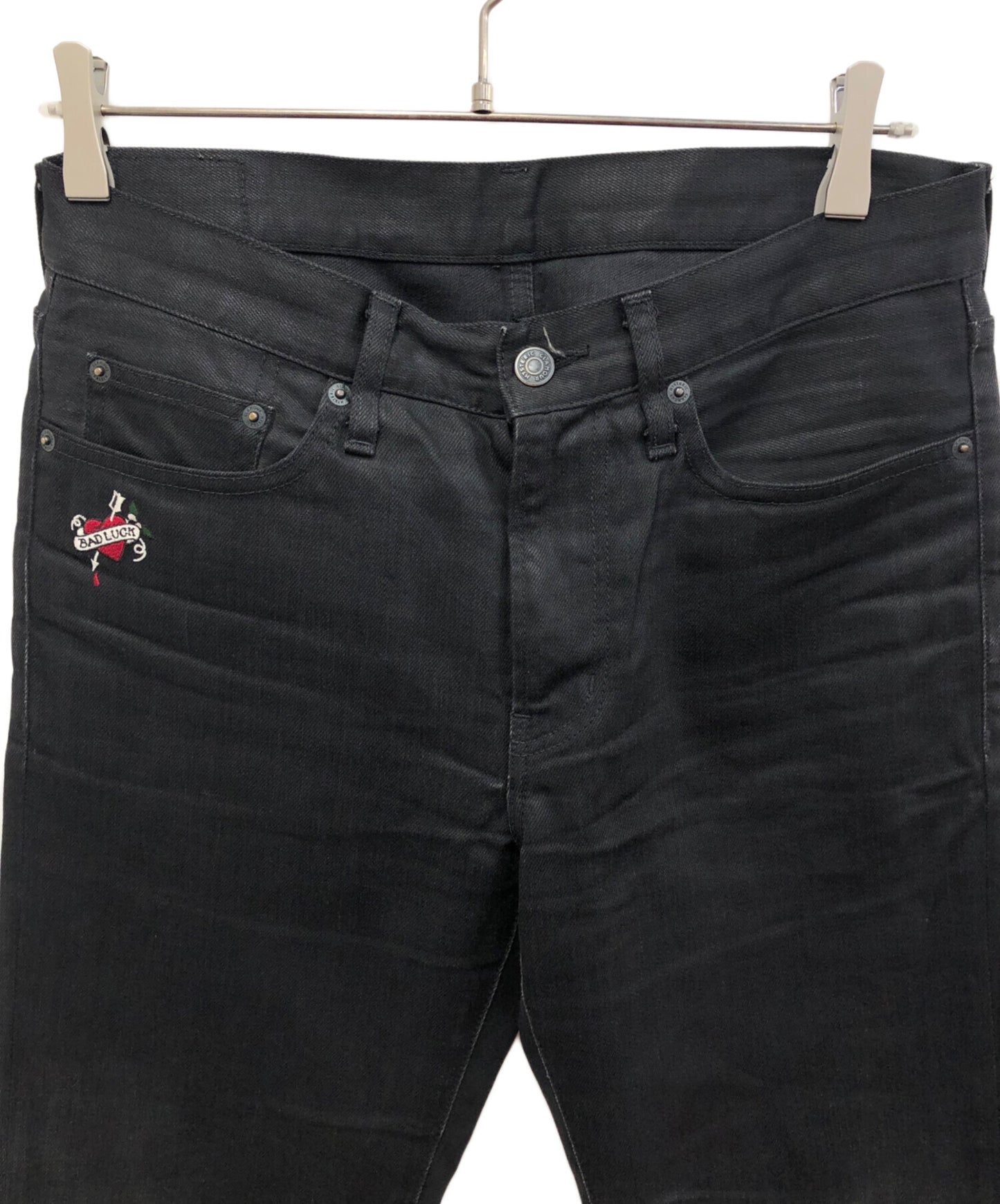 [Pre-owned] Hysteric Glamour HEART Embroidered Denim PT 02171AP15