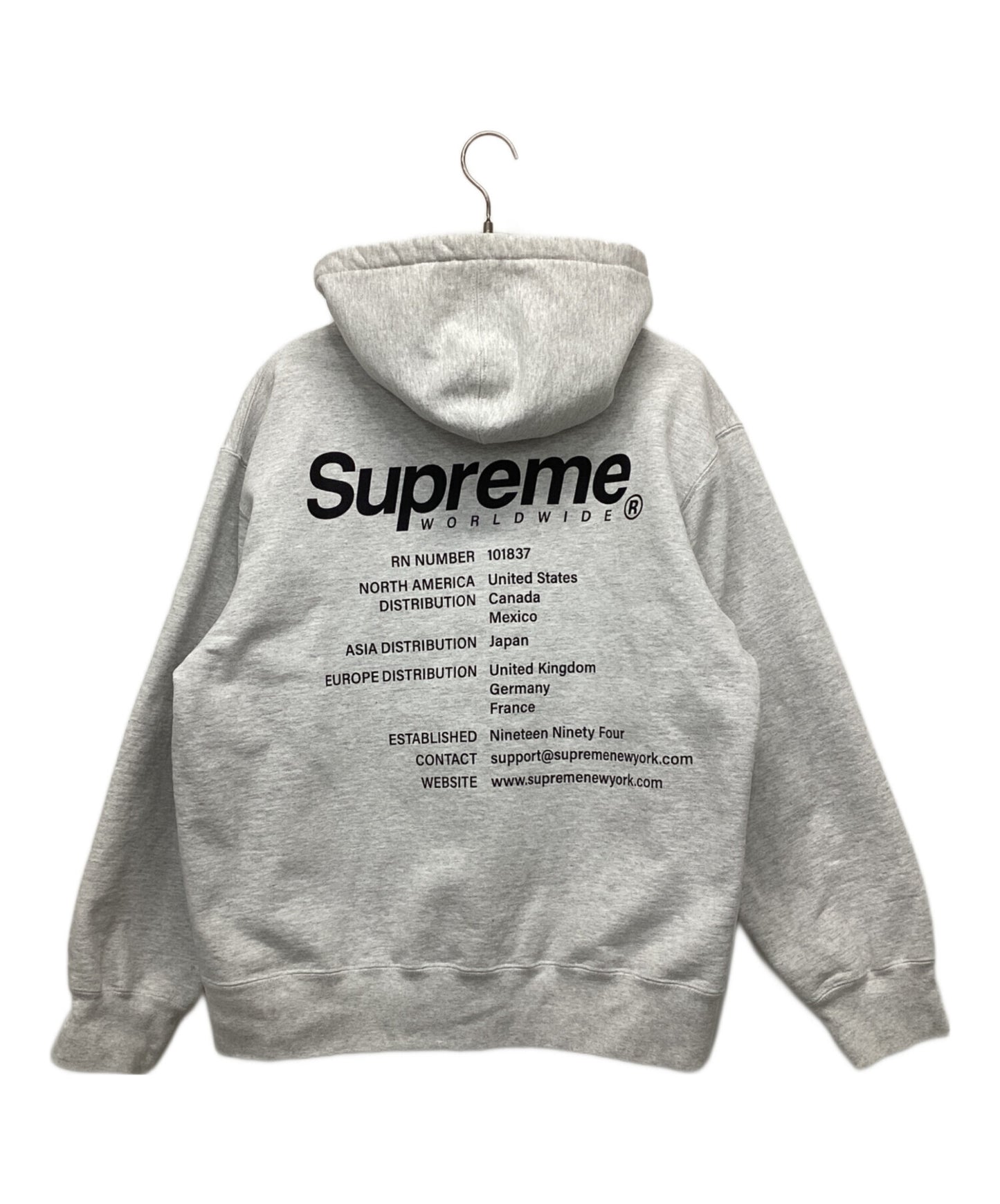 [Pre-owned] SUPREME worldwide hooded sweatshirt