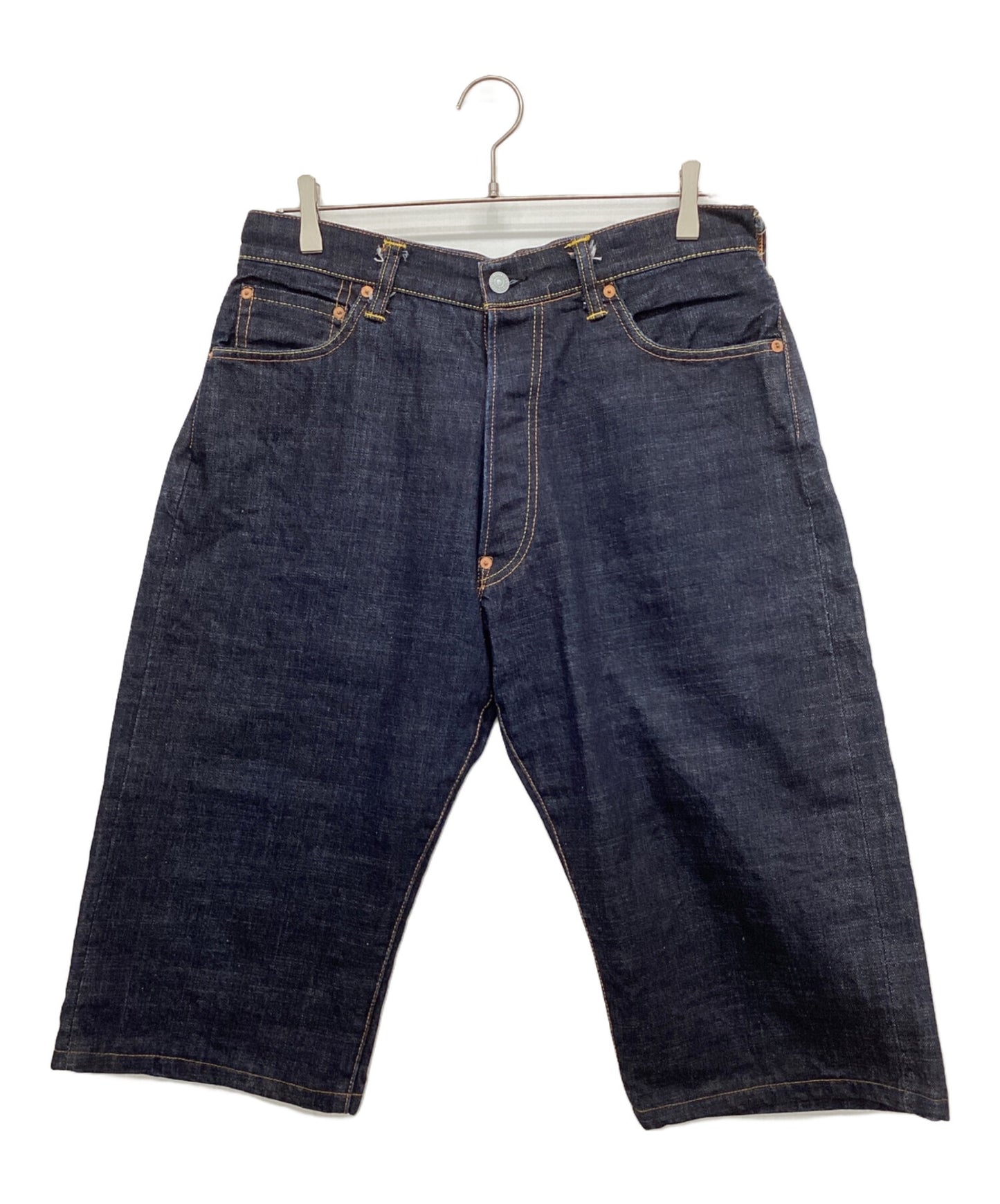 [Pre-owned] EVISU Denim Pants with Skull Seagull Embroidery Lot2001