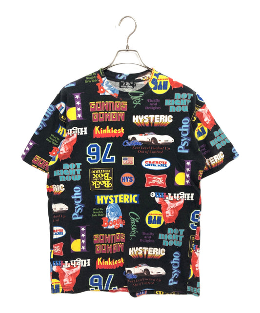 [Pre-owned] Hysteric Glamour LIVE IN 76 pattern oversized T-shirt 02201CT22