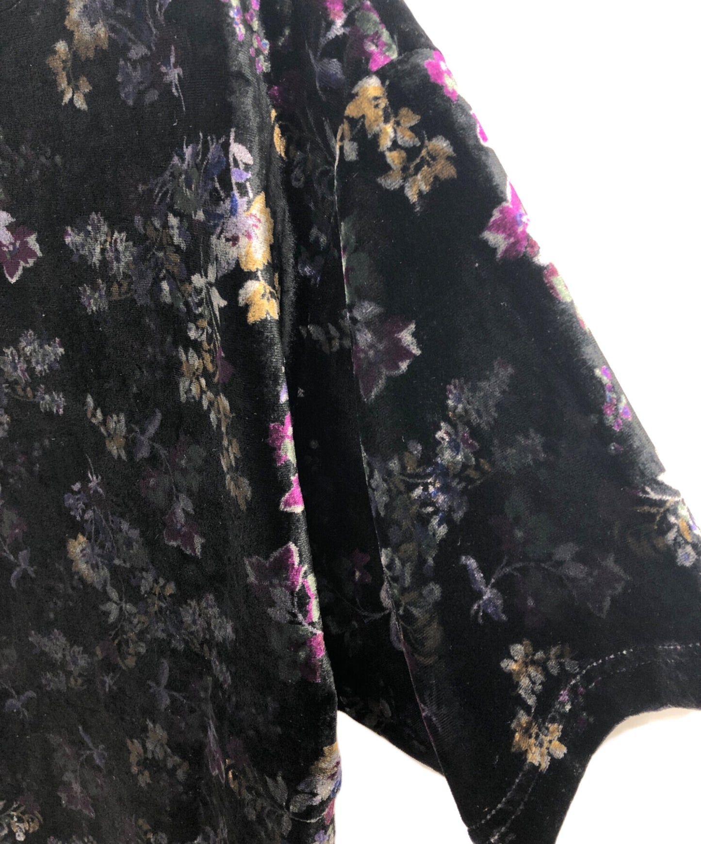 [Pre-owned] SUPREME Floral Velour Baseball Jersey