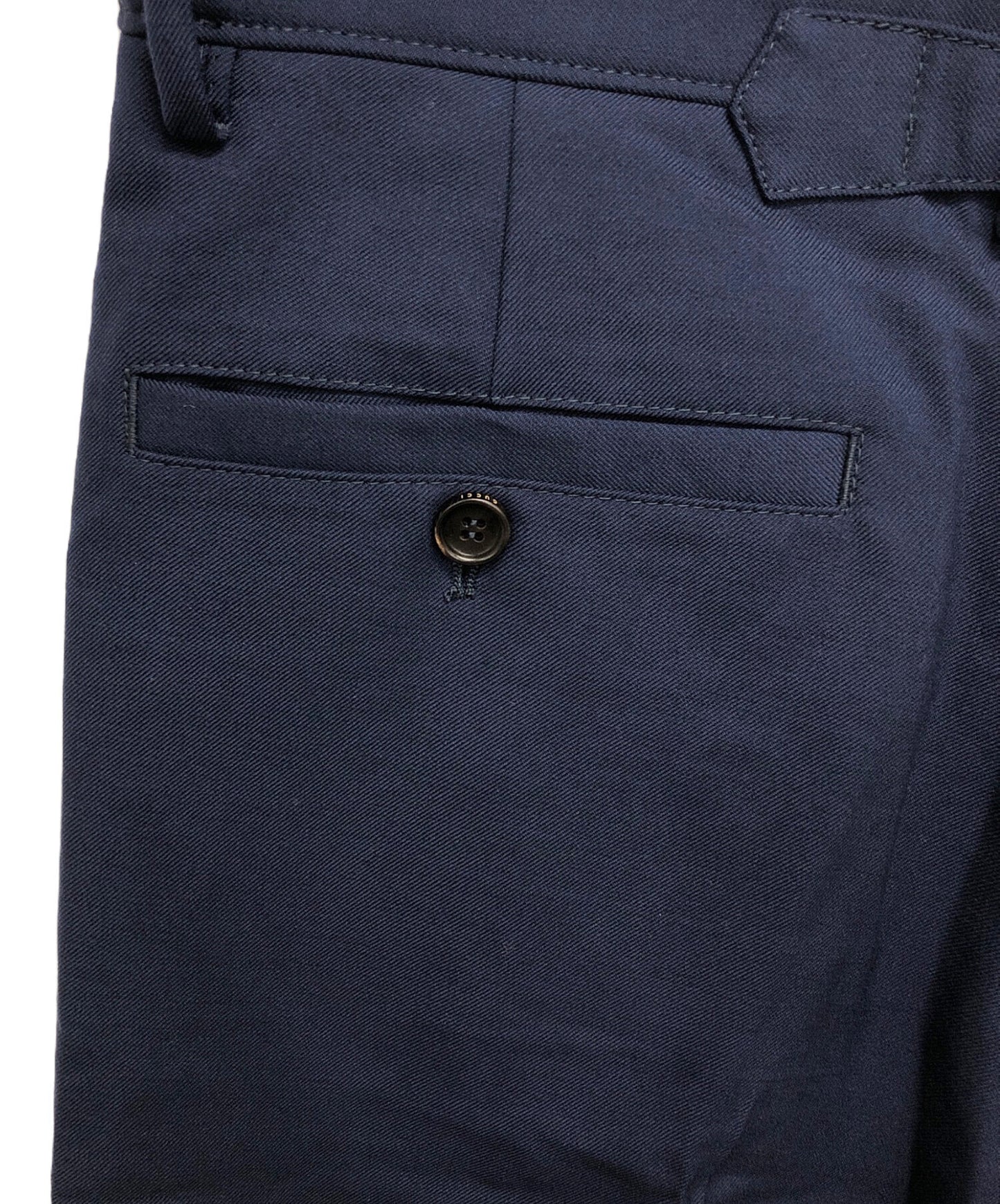 [Pre-owned] GUCCI WOOL MOHAIR CROPPED TROUSE / Wool Slacks 421805