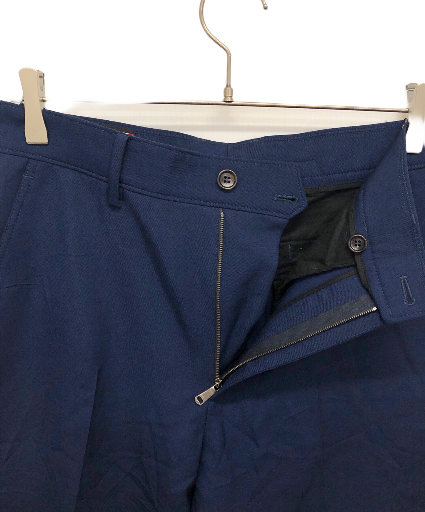 [Pre-owned] GUCCI WOOL MOHAIR CROPPED TROUSE / Wool Slacks 421805