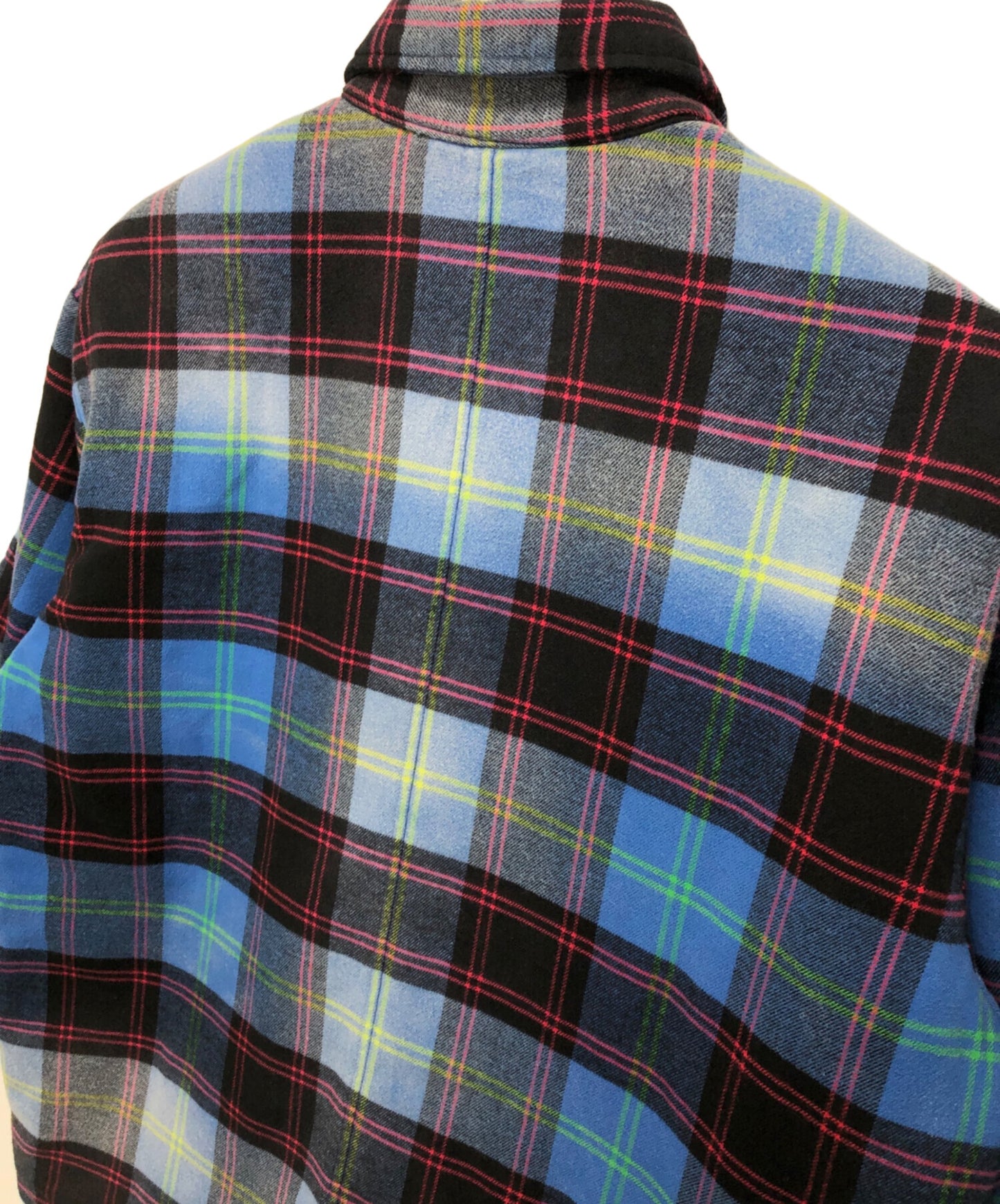 [Pre-owned] SUPREME Quilted Plaid Shirt