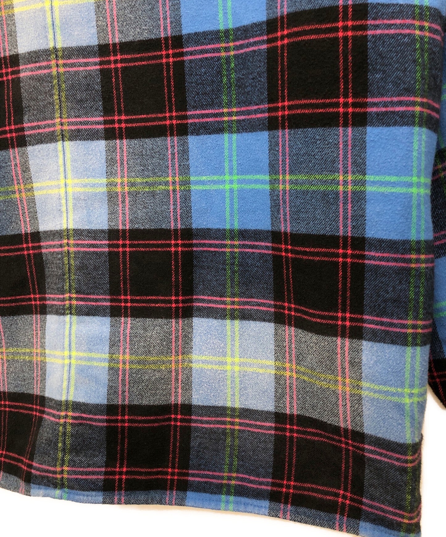 [Pre-owned] SUPREME Quilted Plaid Shirt