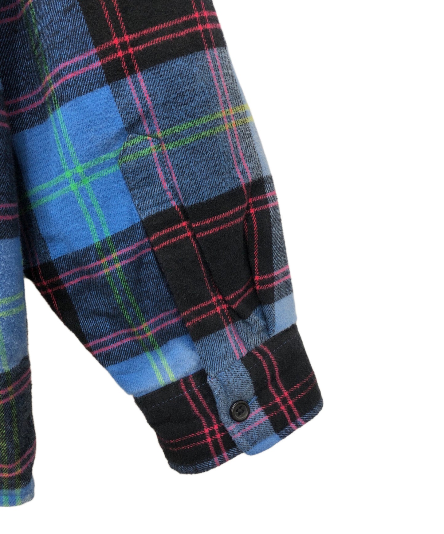 [Pre-owned] SUPREME Quilted Plaid Shirt