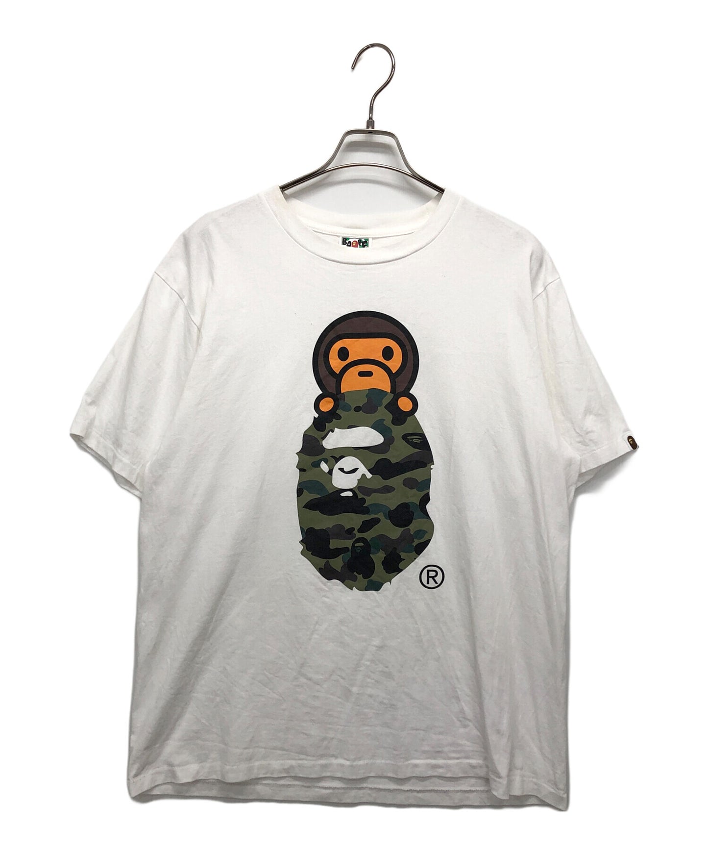 [Pre-owned] A BATHING APE 1ST CAMO MILO ON APE HEAD TEE