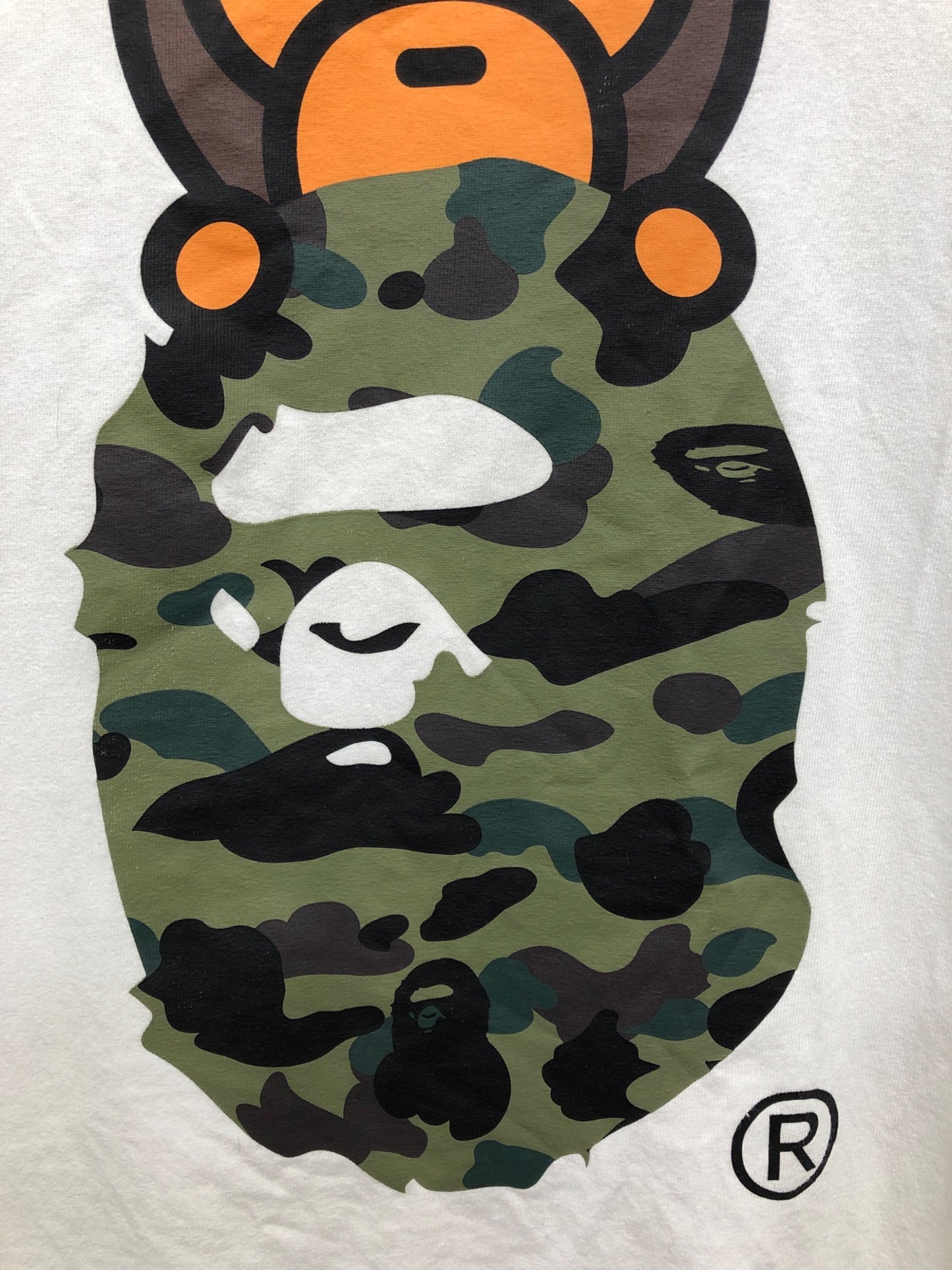 [Pre-owned] A BATHING APE 1ST CAMO MILO ON APE HEAD TEE