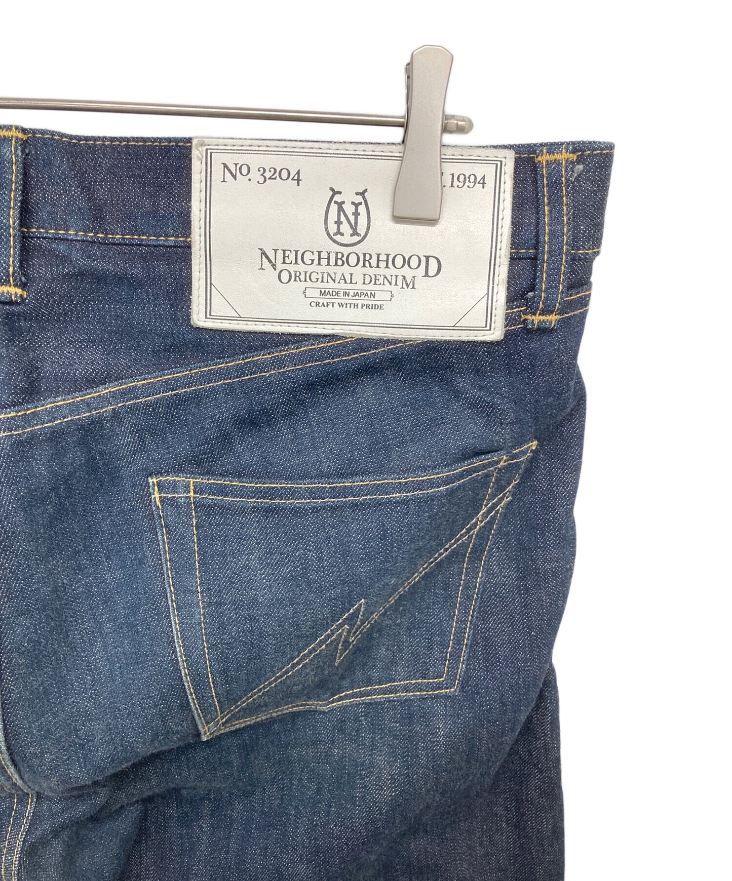 [Pre-owned] NEIGHBORHOOD MID type straight denim pants 172DCNH-PTM02