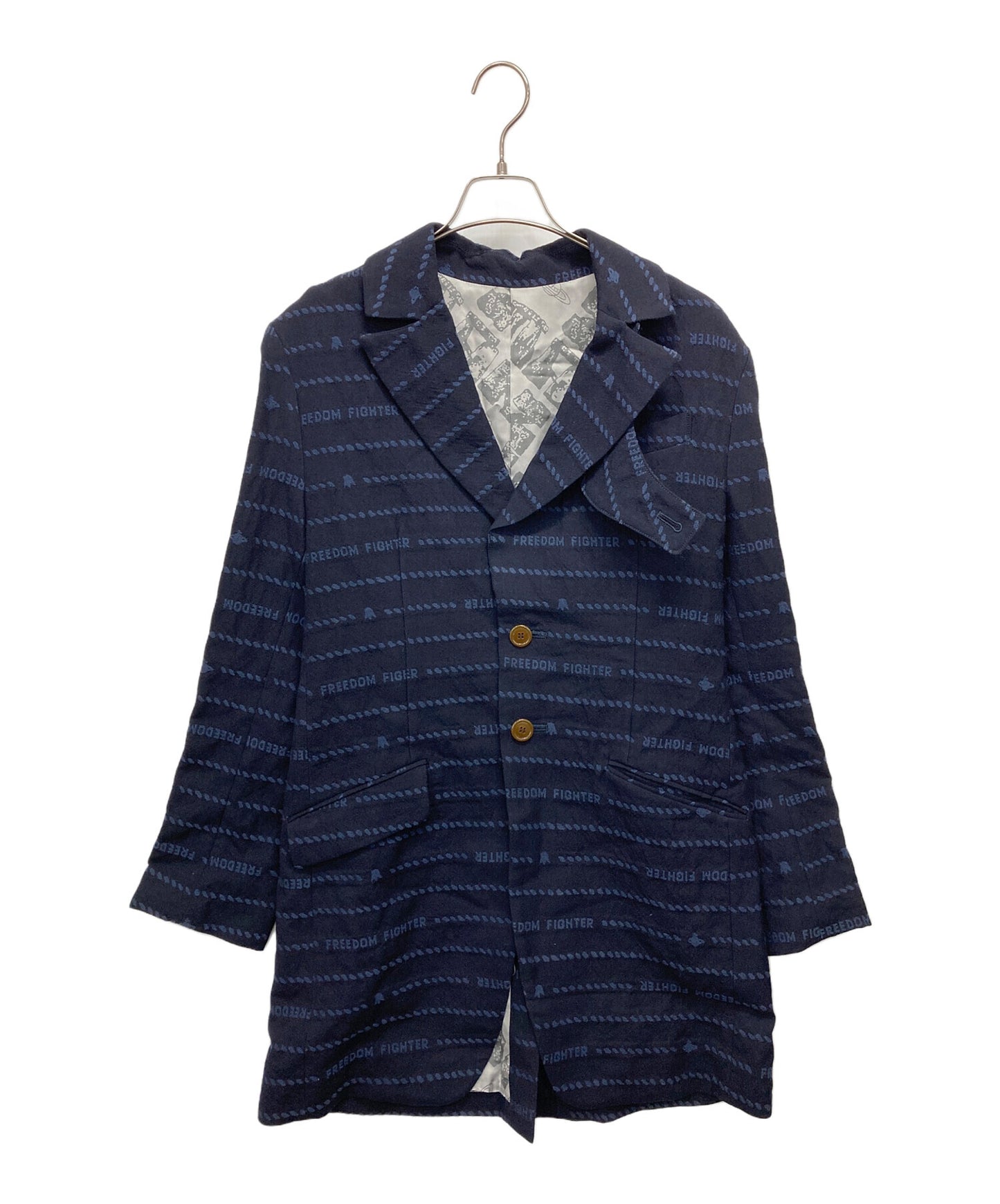 [Pre-owned] Vivienne Westwood man Tailored jacket with all-over pattern VW-LP-89562