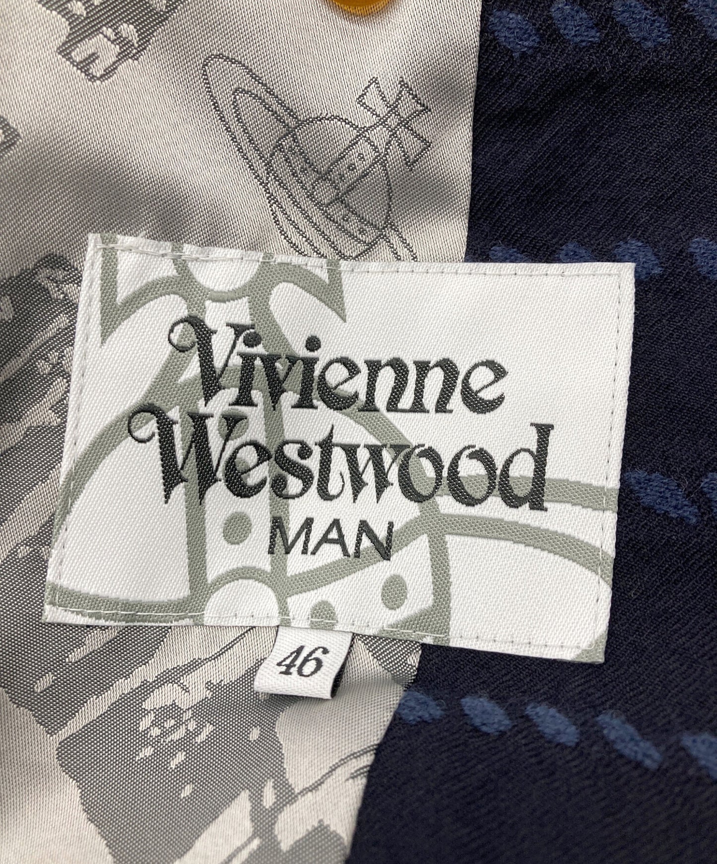 [Pre-owned] Vivienne Westwood man Tailored jacket with all-over pattern VW-LP-89562