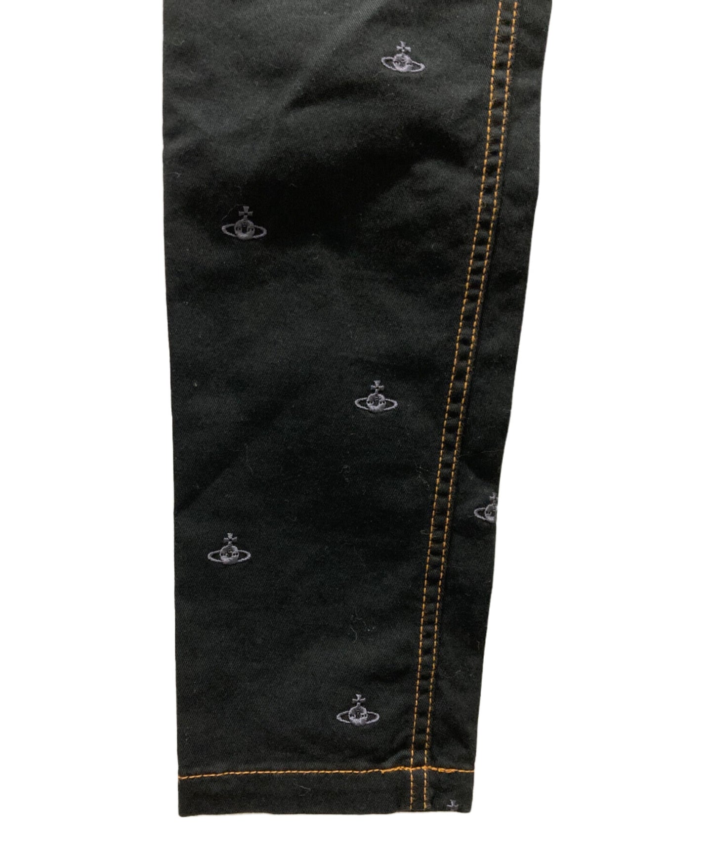 [Pre-owned] Vivienne Westwood RED LABEL Skinny Denim Pants with Orb Embroidery 16-03-751001