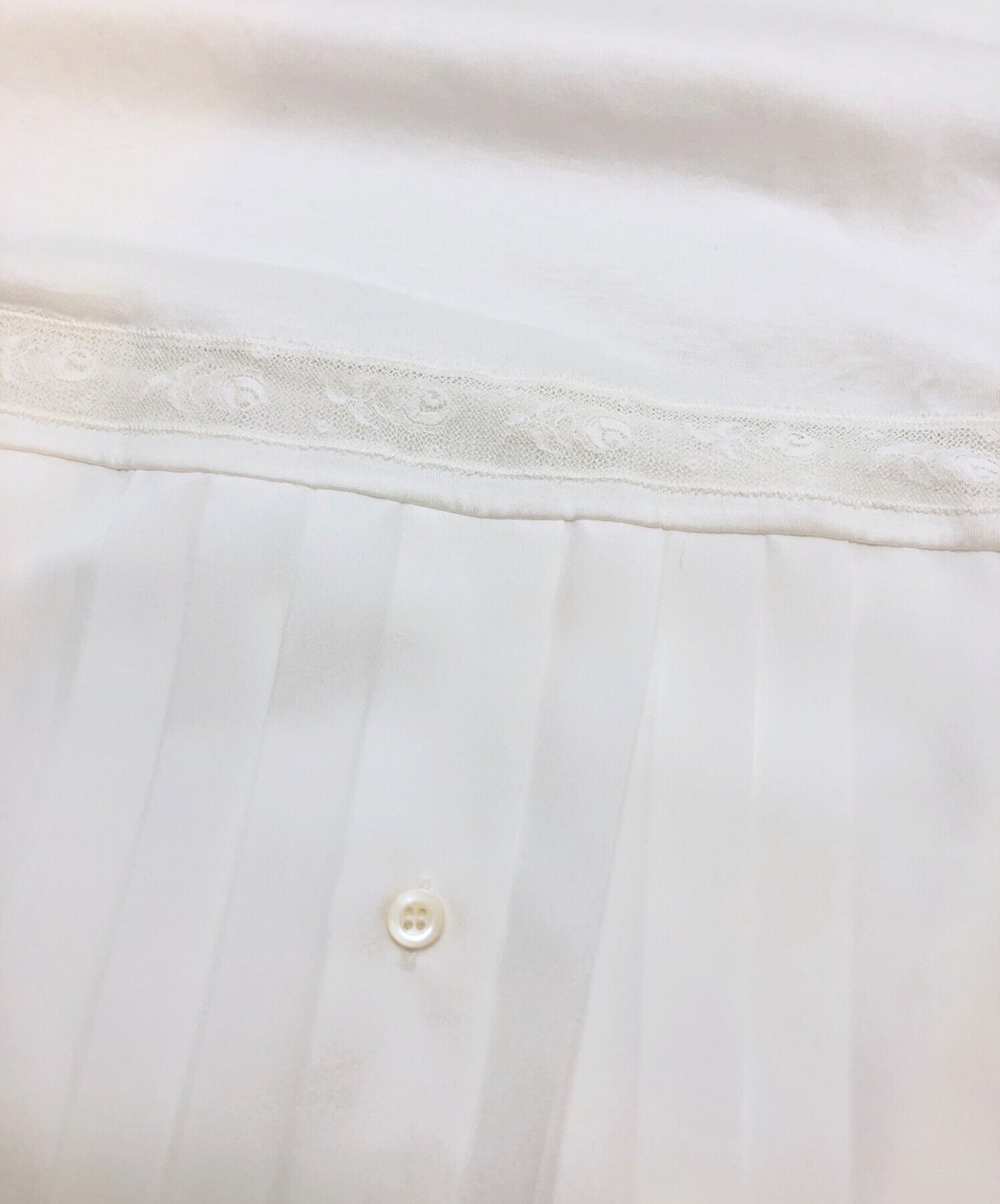 [Pre-owned] PRADA Shirt Docking Lace Dress 34609 S201