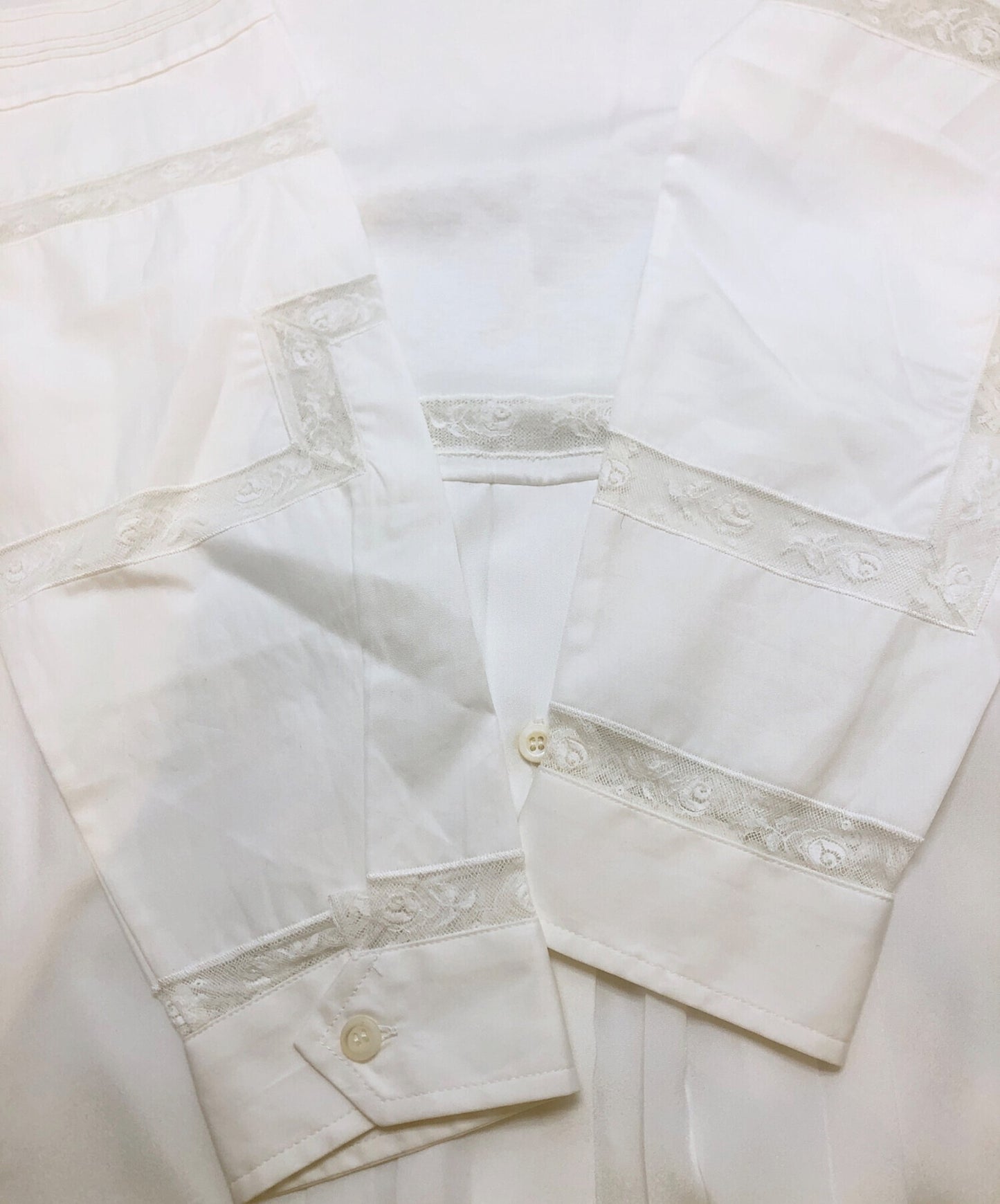 [Pre-owned] PRADA Shirt Docking Lace Dress 34609 S201