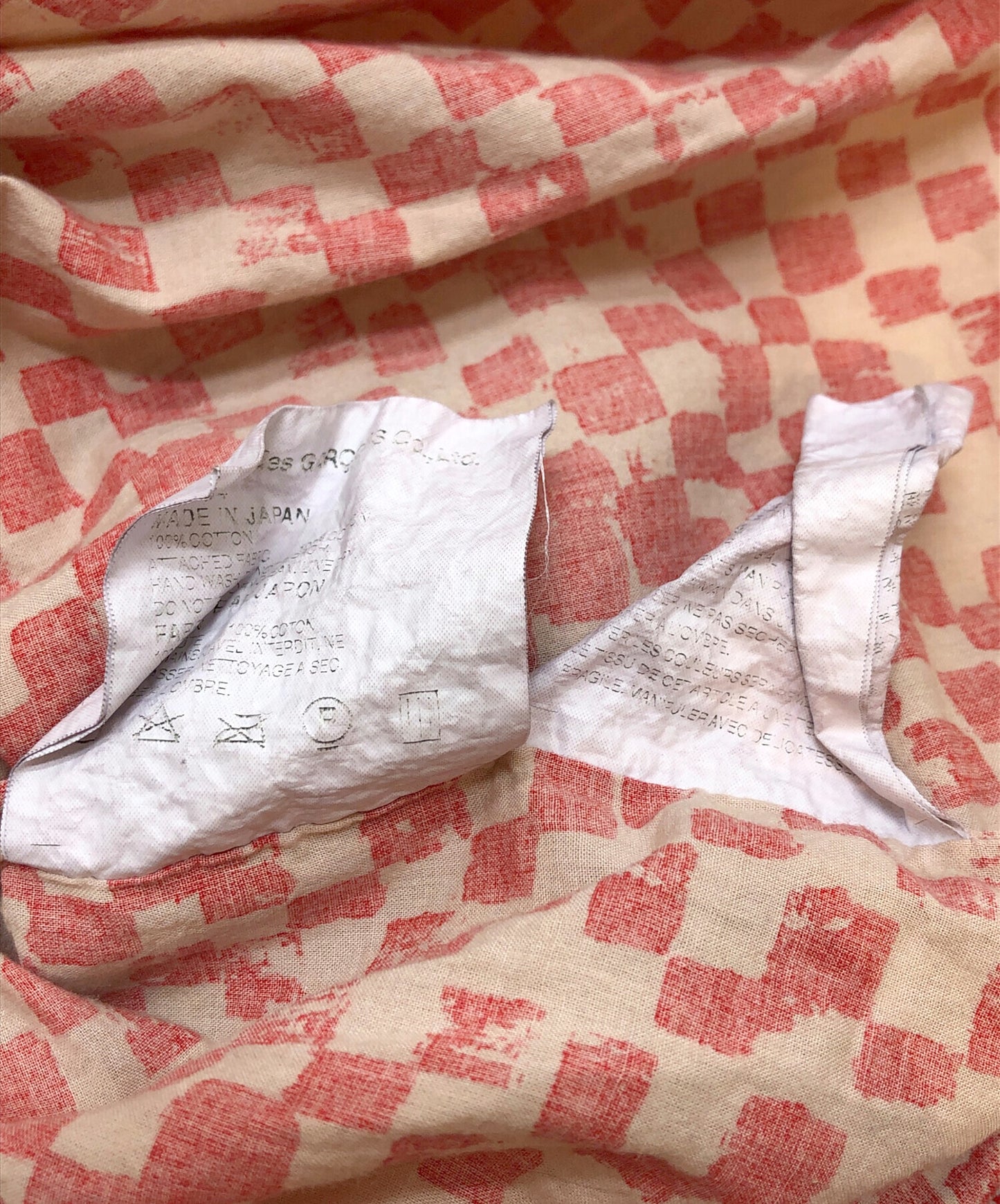 [Pre-owned] COMME des GARCONS HOMME PLUS flag check shirt PT-B044