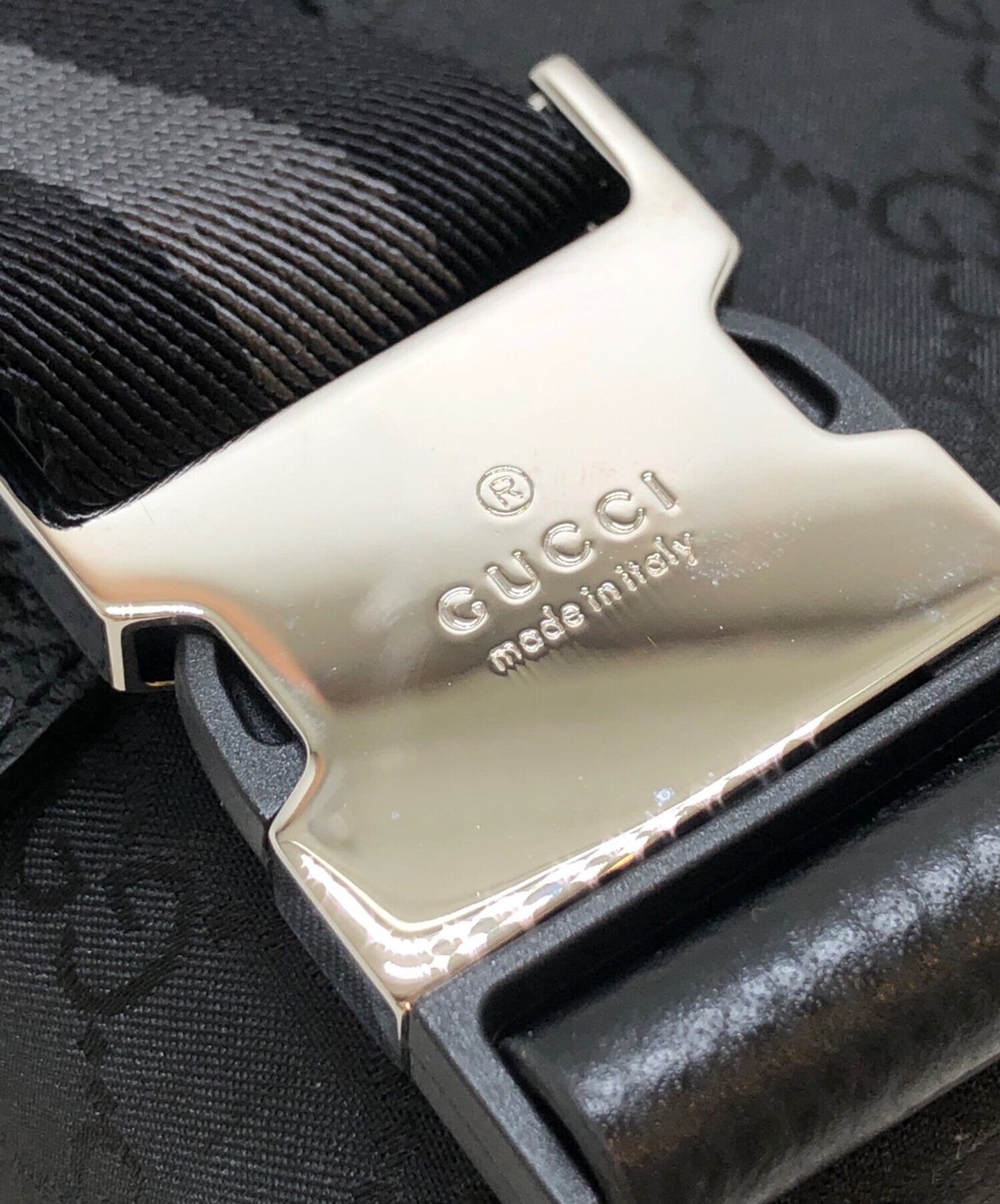 [Pre-owned] GUCCI GG Nylon Waist Bag 449182