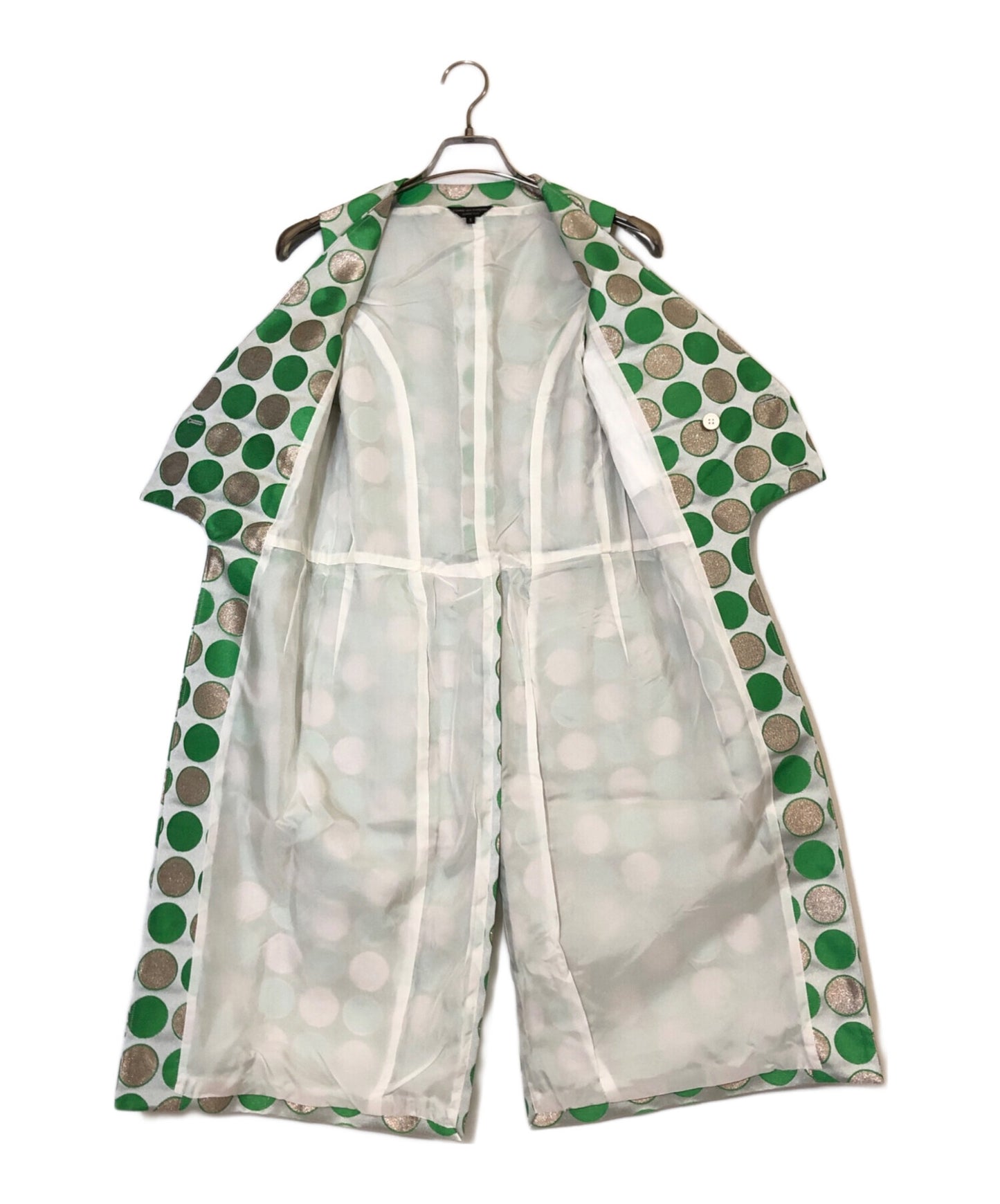 [Pre-owned] COMME des GARCONS HOMME PLUS Dot-patterned poly twill long vest PO-V002