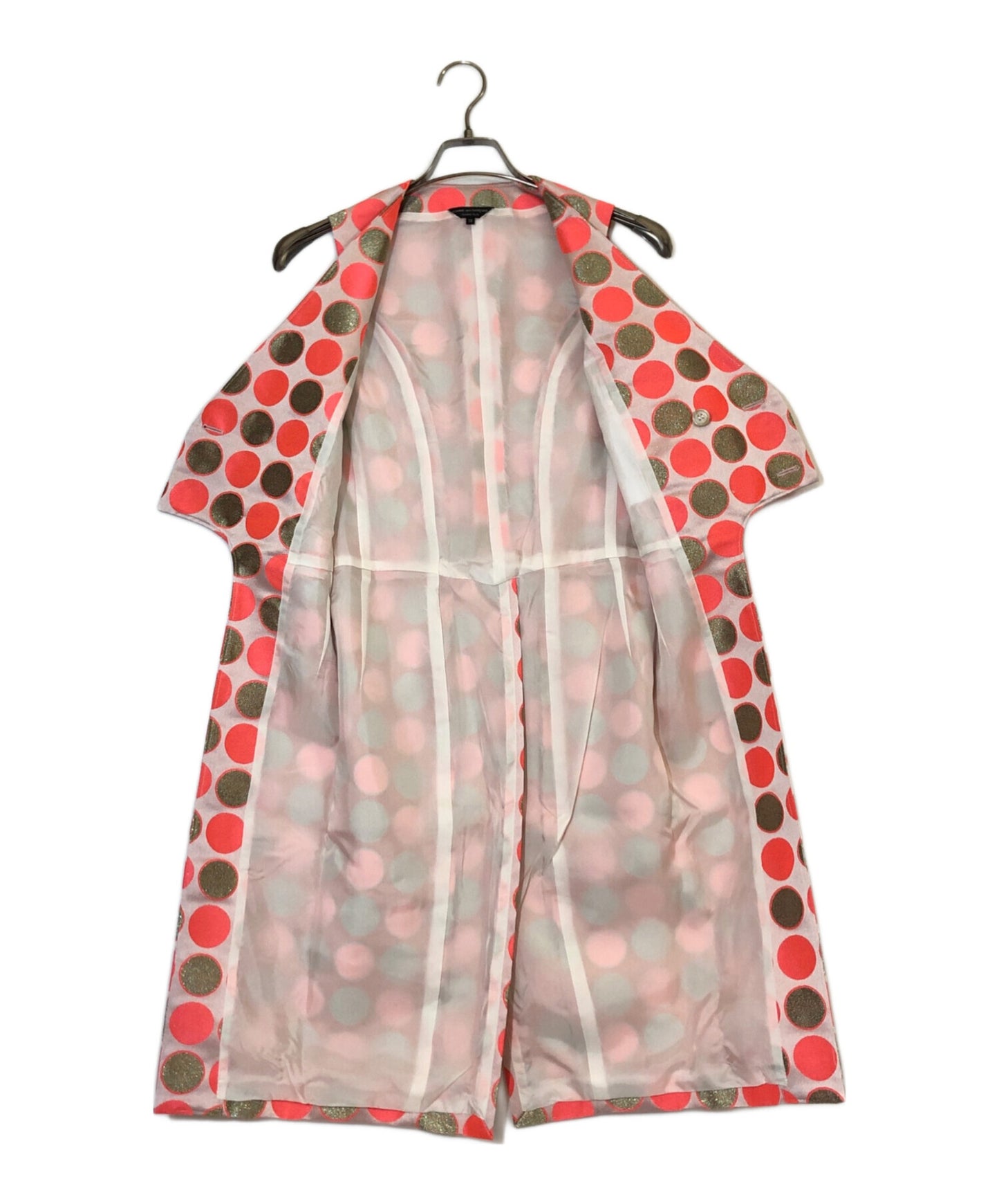 [Pre-owned] COMME des GARCONS HOMME PLUS Dot-patterned poly twill long vest PO-V002