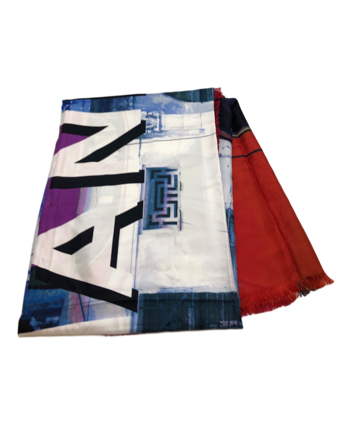[Pre-owned] CHANEL Car Pattern Large Scarf
