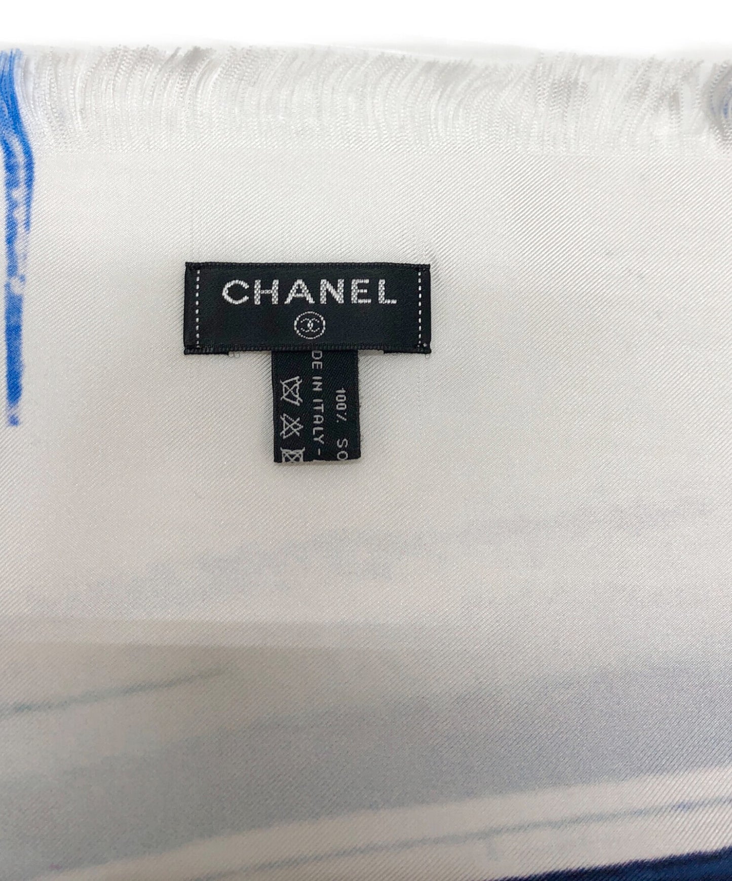 [Pre-owned] CHANEL Car Pattern Large Scarf