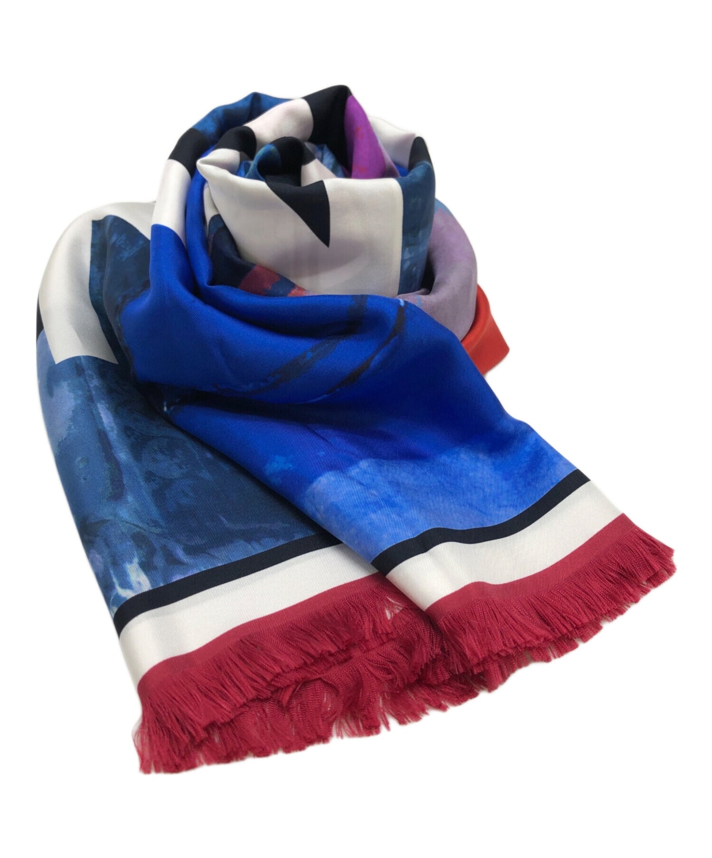 [Pre-owned] CHANEL Car Pattern Large Scarf