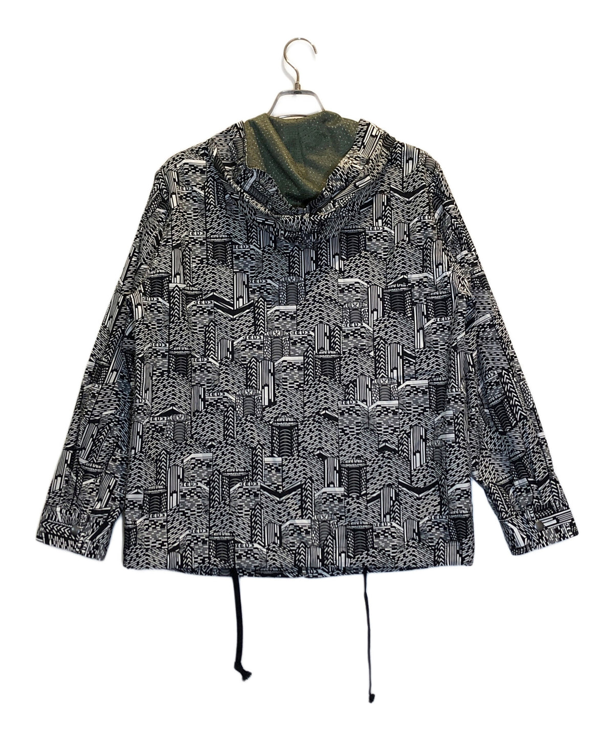 [Pre-owned] COMME des GARCONS HOMME DEUX Hooded jacket with all-over pattern DO-J054