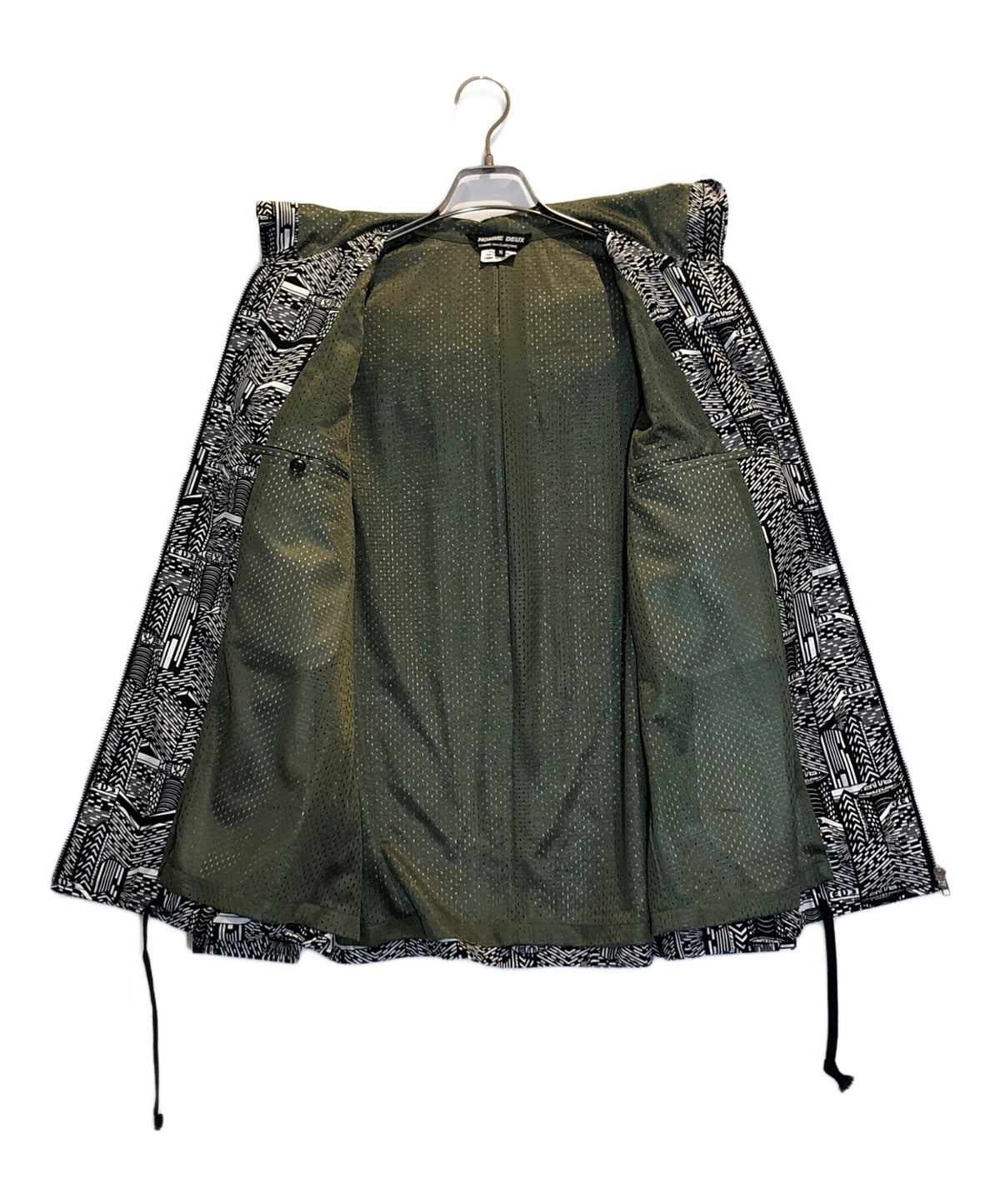 [Pre-owned] COMME des GARCONS HOMME DEUX Hooded jacket with all-over pattern DO-J054