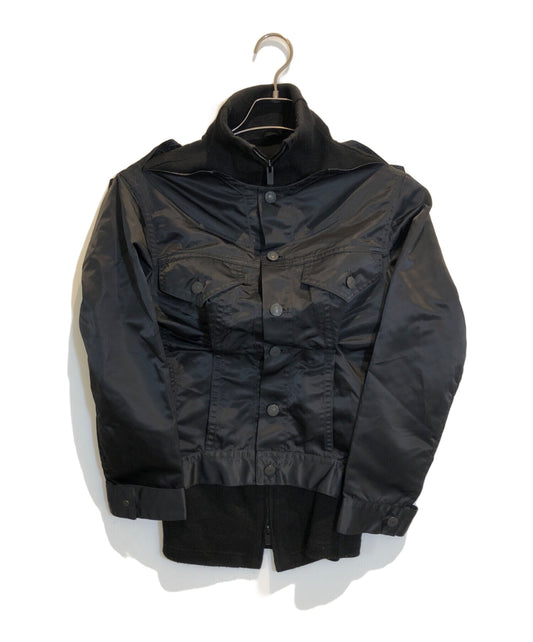 [Pre-owned] YOHJI YAMAMOTO Wool Knit Docking Nylon Jacket FX-J24-801