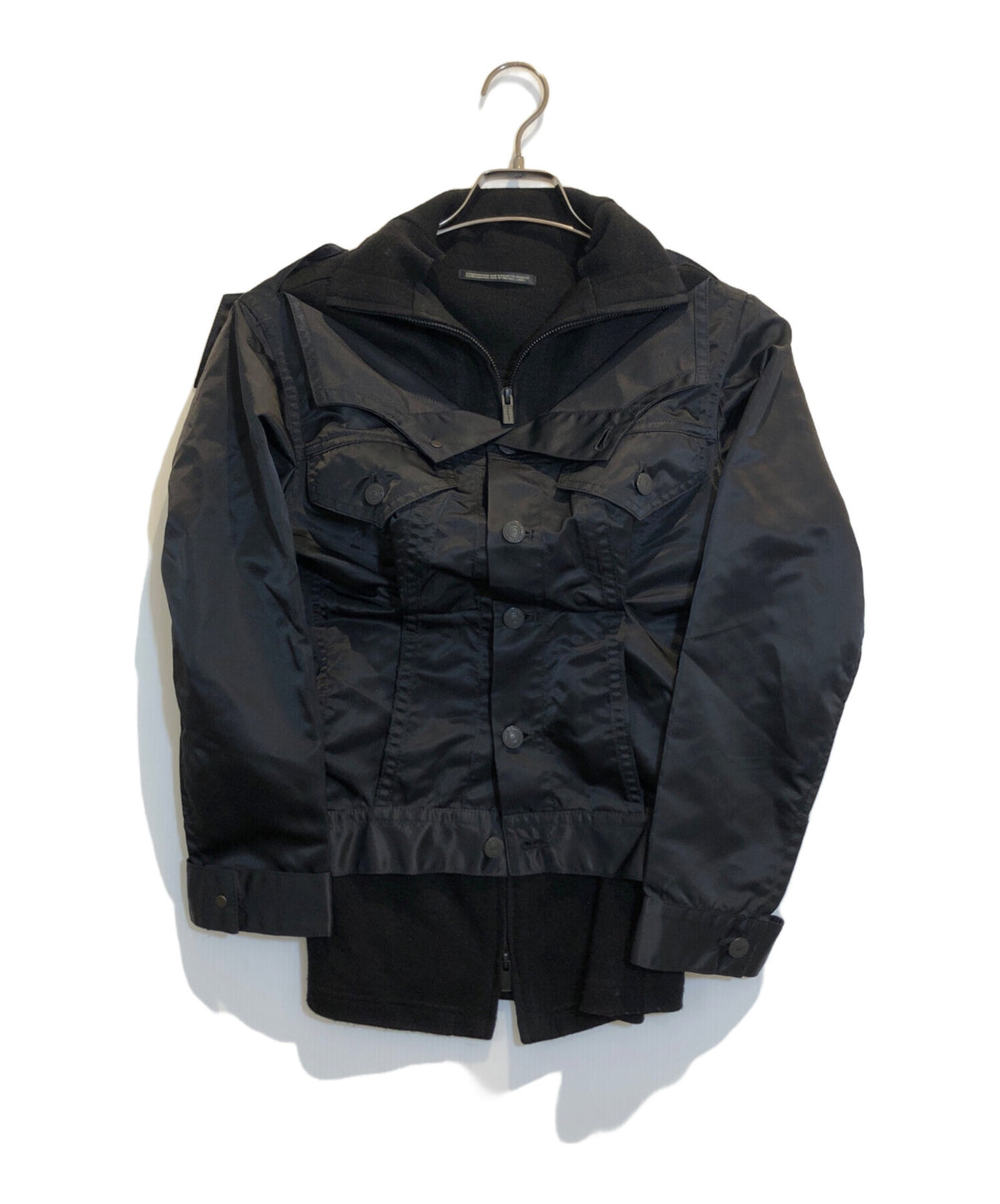 [Pre-owned] YOHJI YAMAMOTO Wool Knit Docking Nylon Jacket FX-J24-801