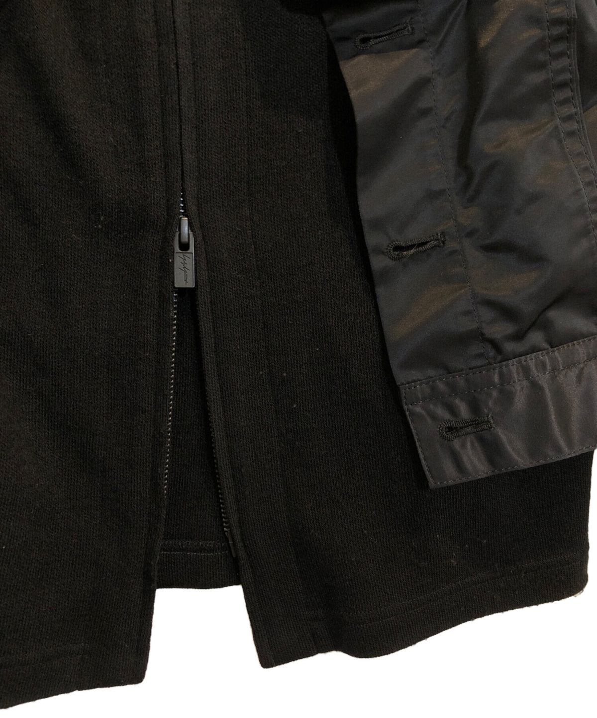 [Pre-owned] YOHJI YAMAMOTO Wool Knit Docking Nylon Jacket FX-J24-801
