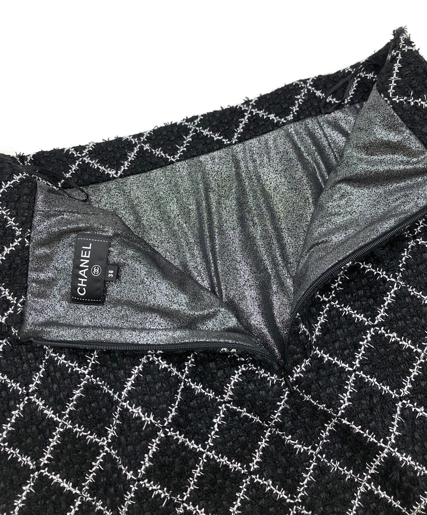 [Pre-owned] CHANEL tweed skirt P53792V40222