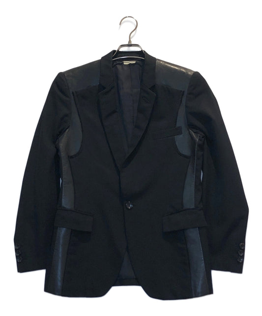 [Pre-owned] COMME des GARCONS NOIR Tailored Jacket with Leather Switching GR-J208