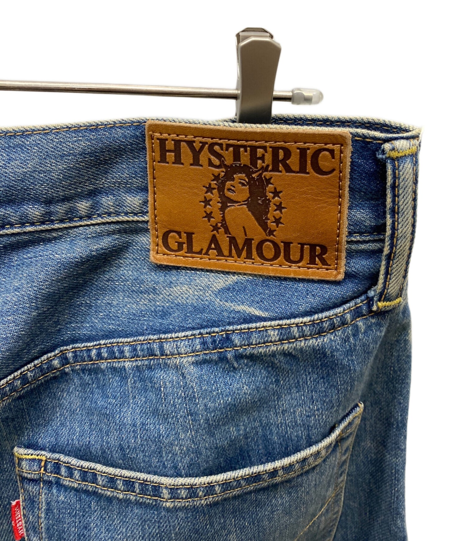 [Pre-owned] Hysteric Glamour VIXENGIRL embroidered straight denim pants denim pants 02213AP20