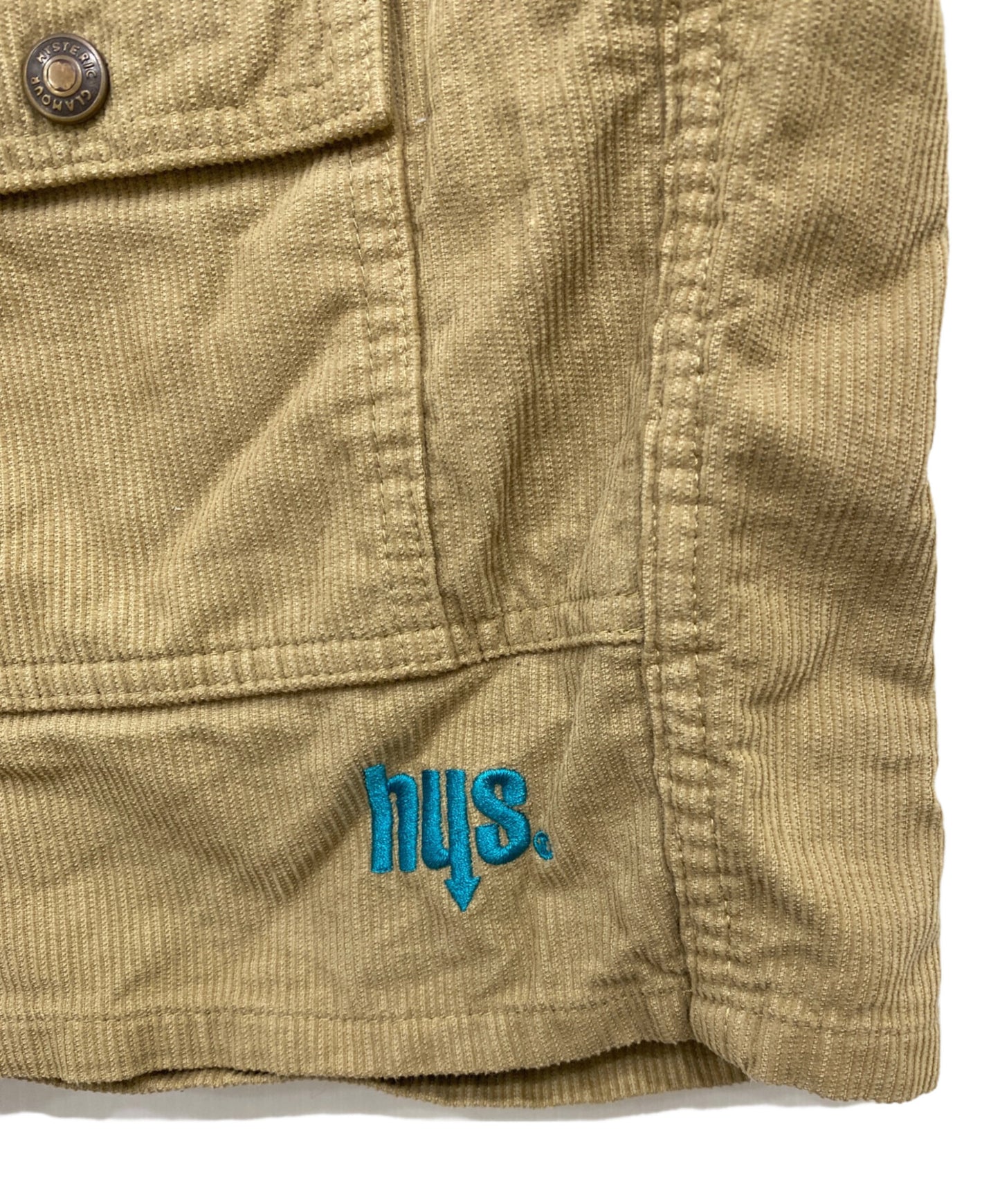 [Pre-owned] Hysteric Glamour HYS logo embroidered bush shorts 02211AM03