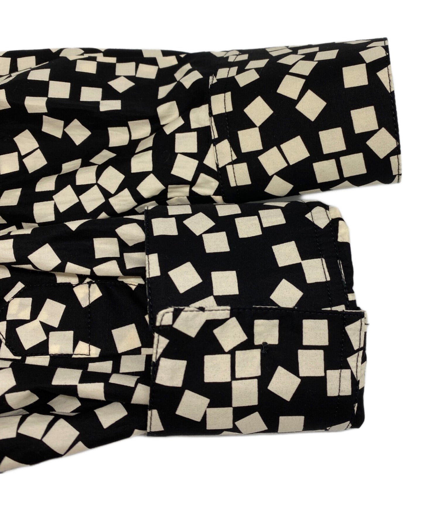 [Pre-owned] CELINE Square logo all-over print long-sleeved shirt 2C069225D