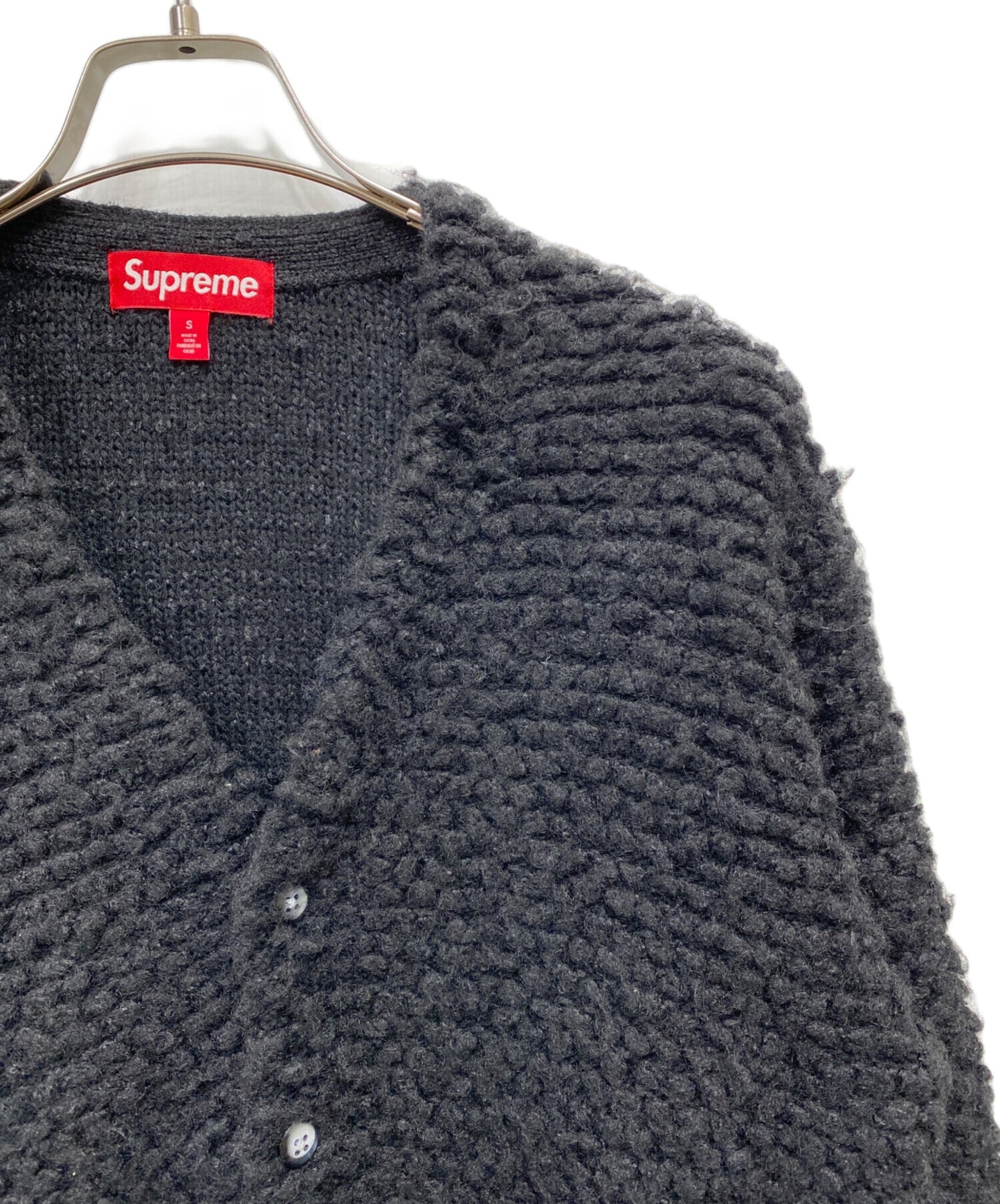 [Pre-owned] SUPREME Textured Knotted Cardigan
