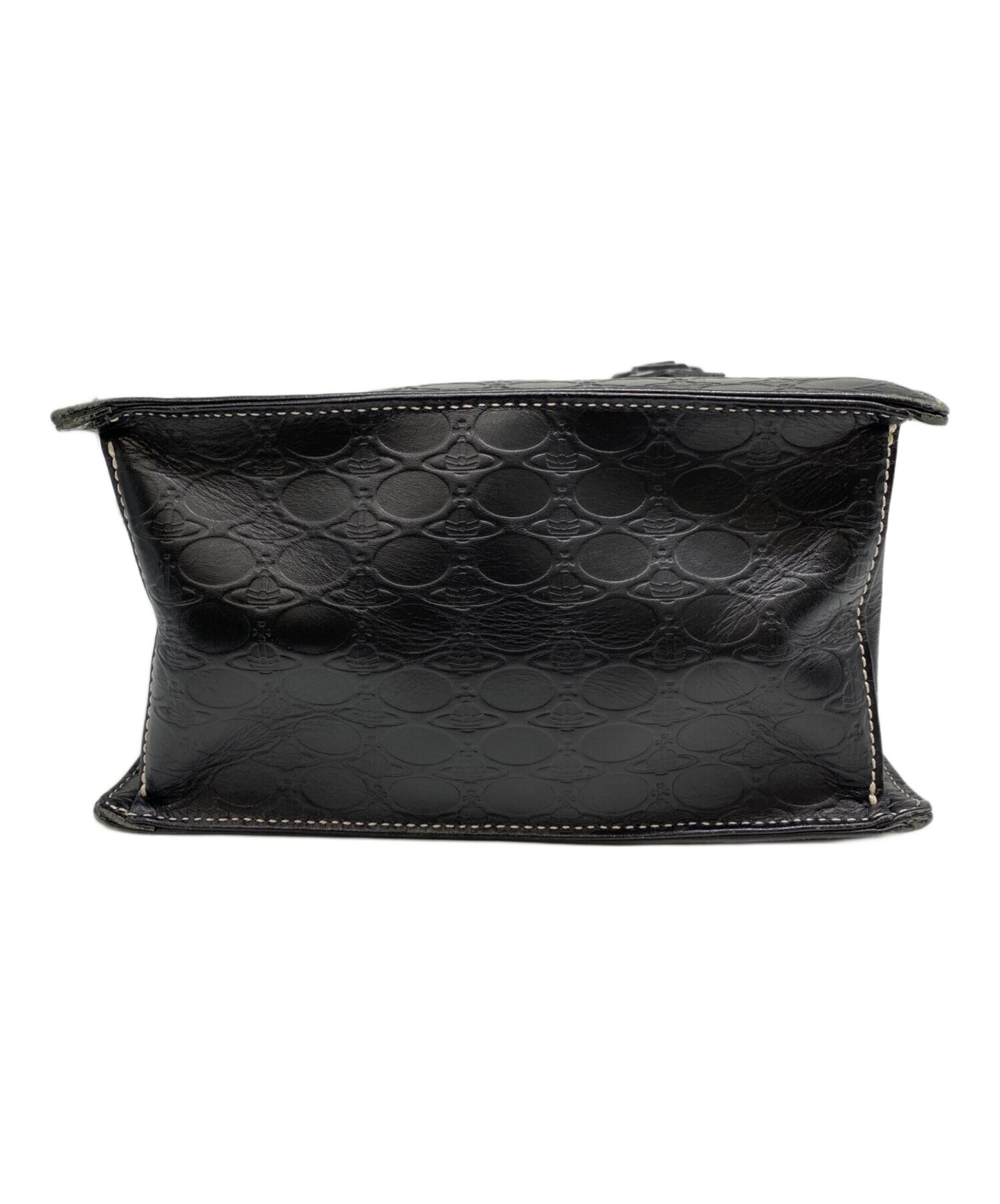 [Pre-owned] Vivienne Westwood Handbag with orb engraved all over pattern