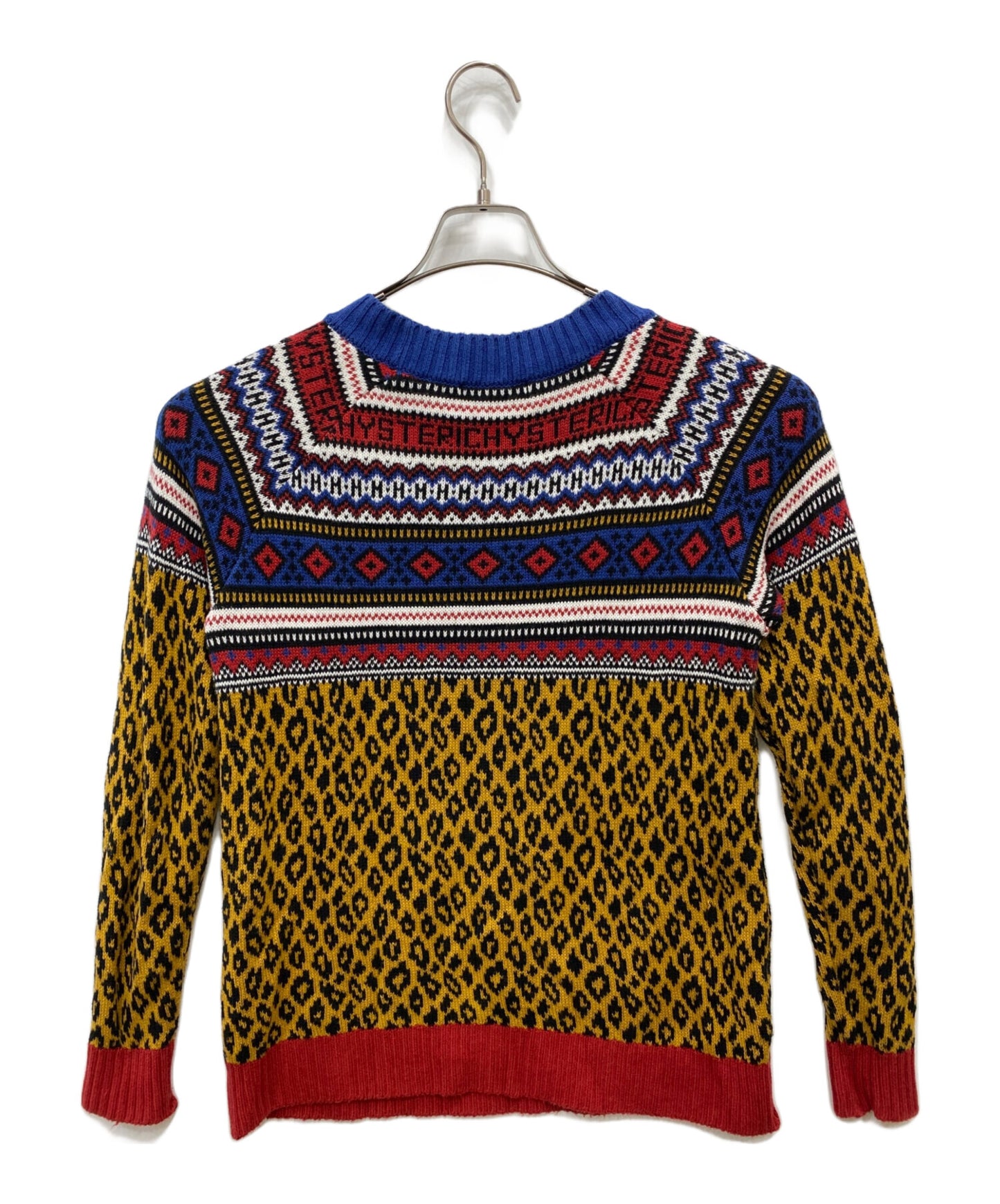 [Pre-owned] Hysteric Glamour Leopard-print cotton knit