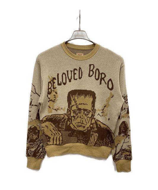 [Pre-owned] KAPITAL 8G Jacquard Knit Vintage Crew Sweater K2409KN803