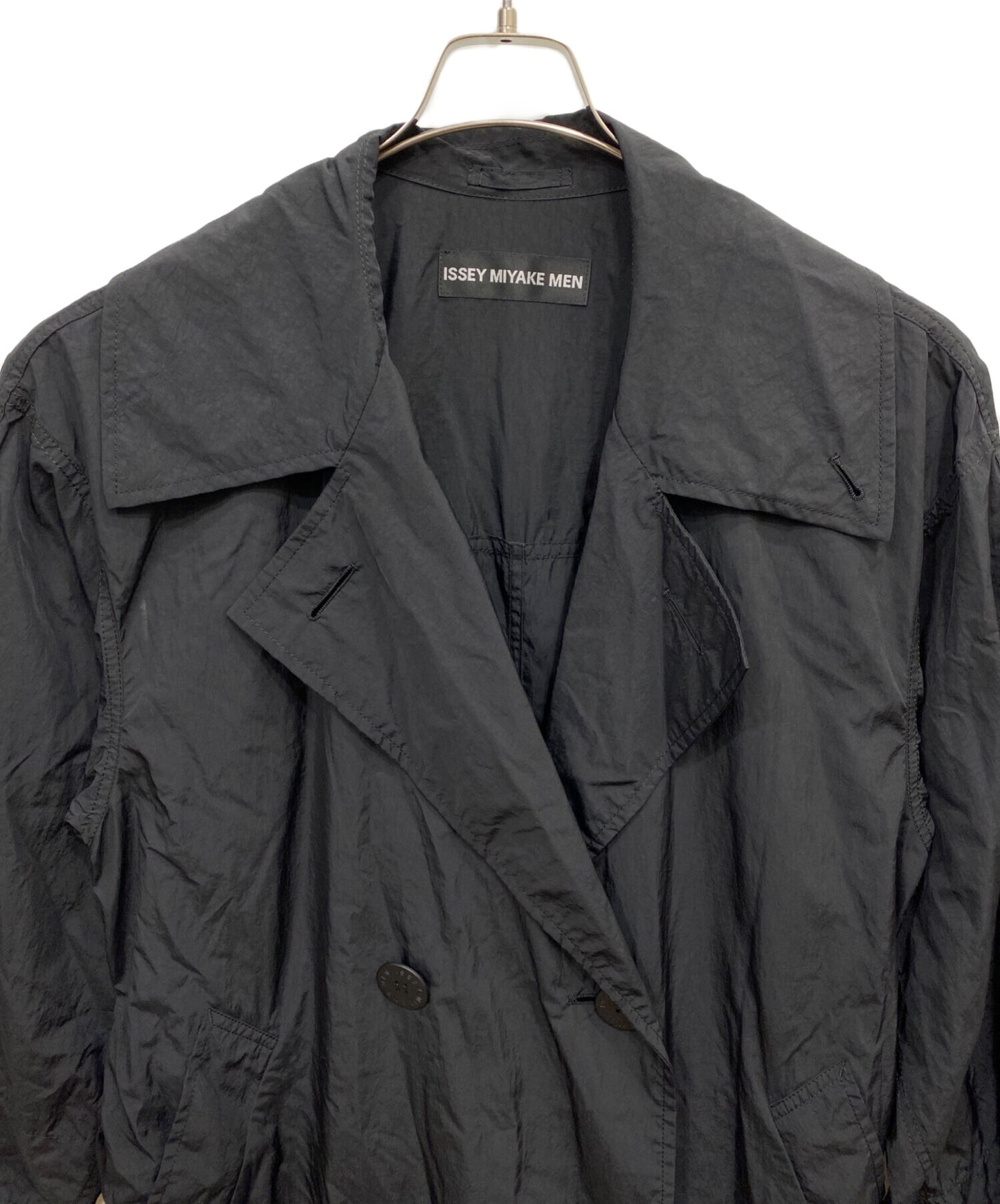 [Pre-owned] ISSEY MIYAKE MEN Oversized nylon trench coat ME81FA160