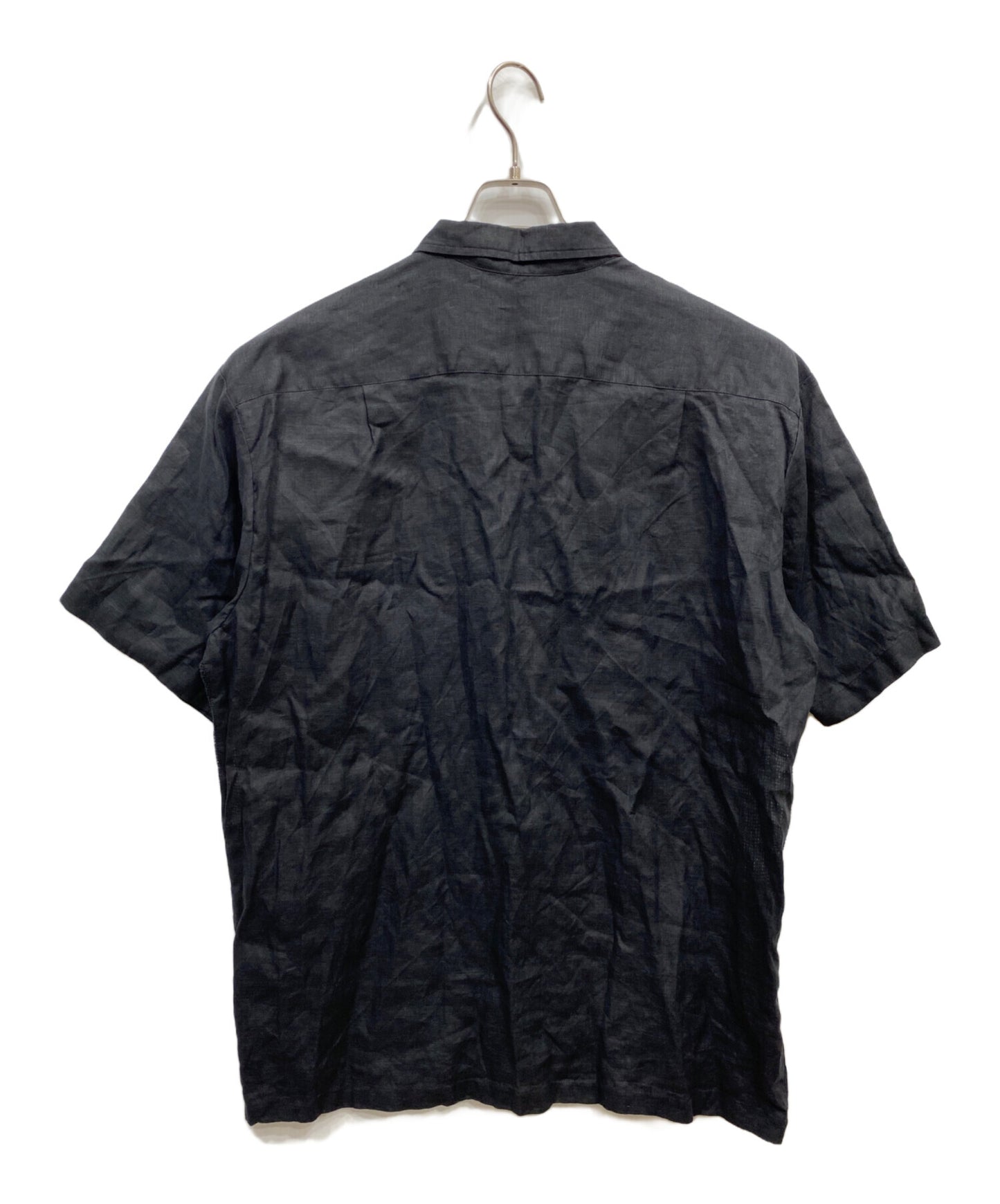 [Pre-owned] SUPREME Mesh Panel Linen S/S shirt