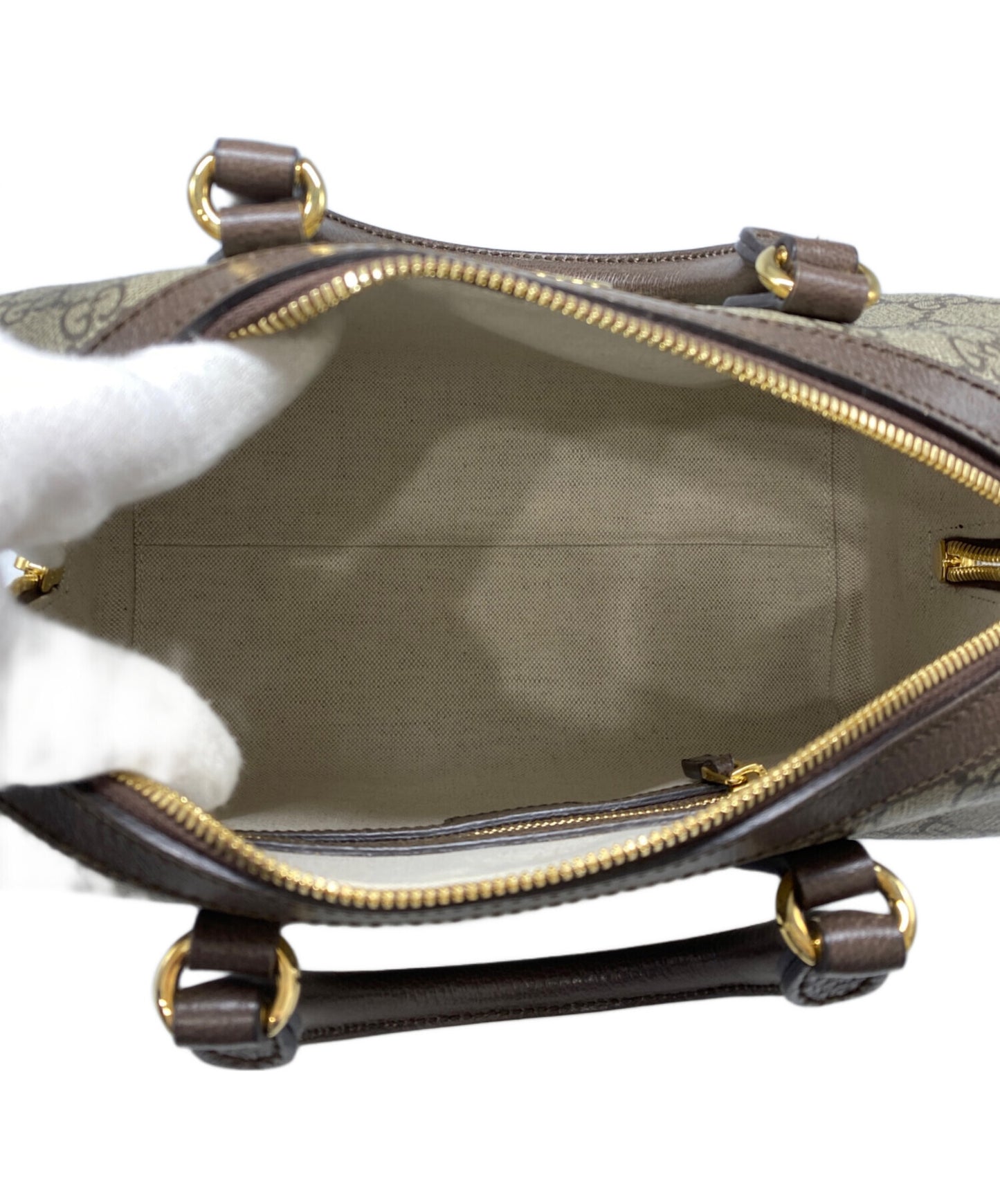 [Pre-owned] GUCCI Ophidia Small Top Handle Bag 772061