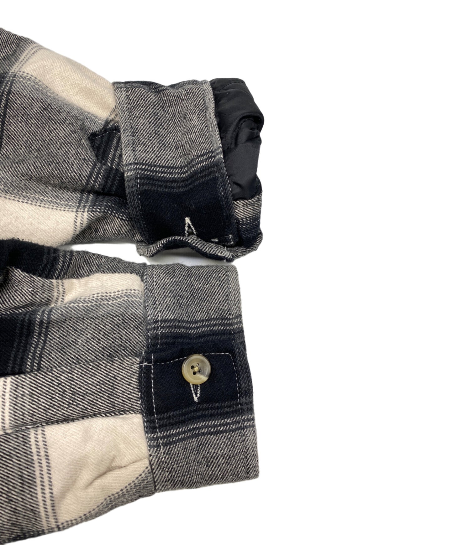 [Pre-owned] SUPREME 17AW  Buffalo Plaid Sherpa-Lined Chore Shirt