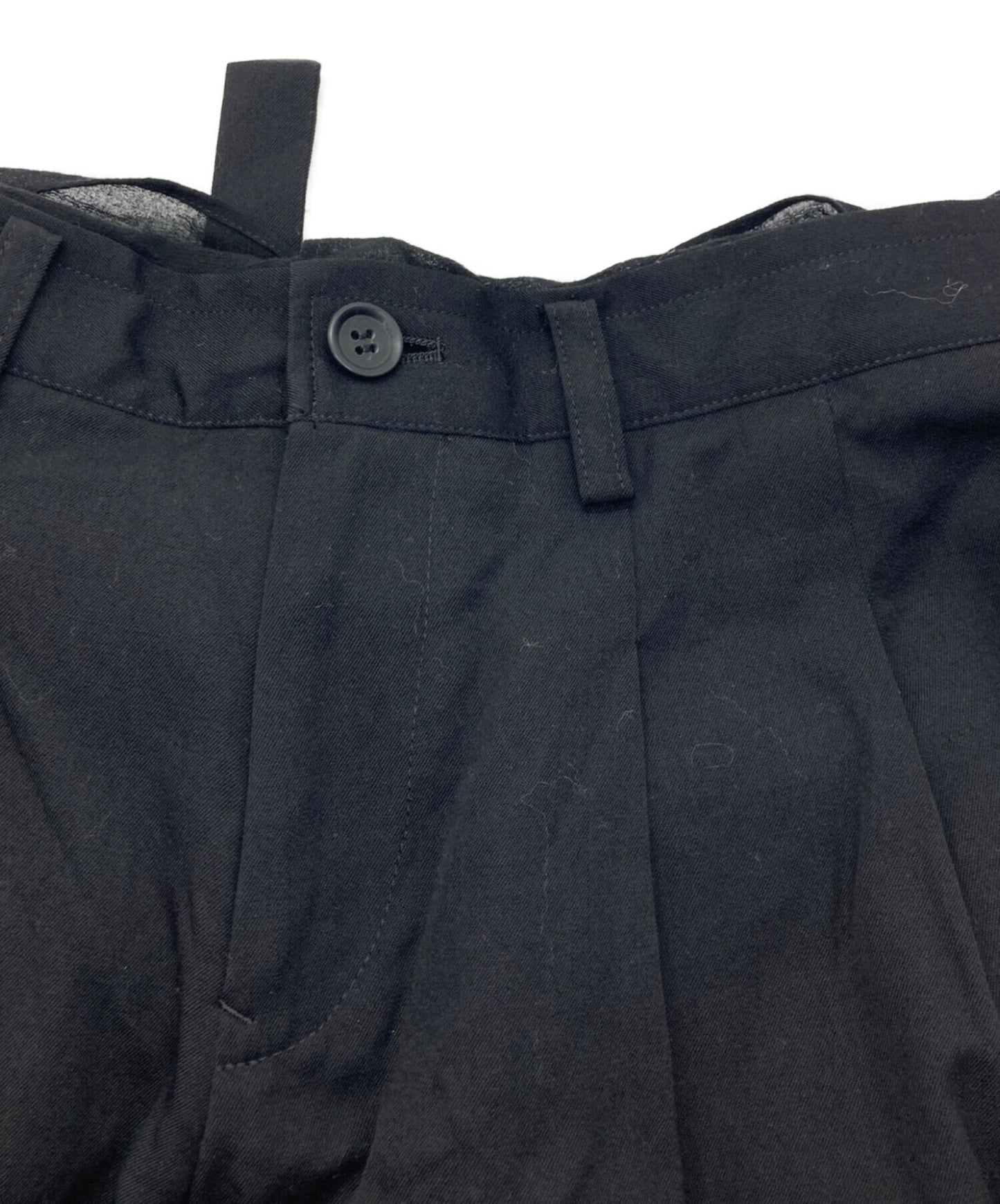 [Pre-owned] YOHJI YAMAMOTO Gabardine Tucked Wide Pants FZ-P61-100