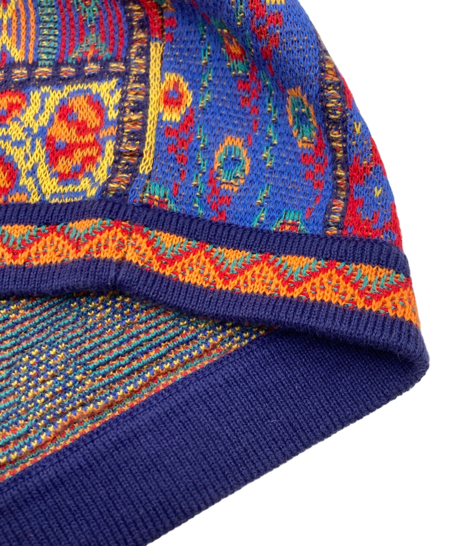 [Pre-owned] SUPREME Patchwork Knit Zip Up Polo Patchwork Zip Up Knit Polo Shirt